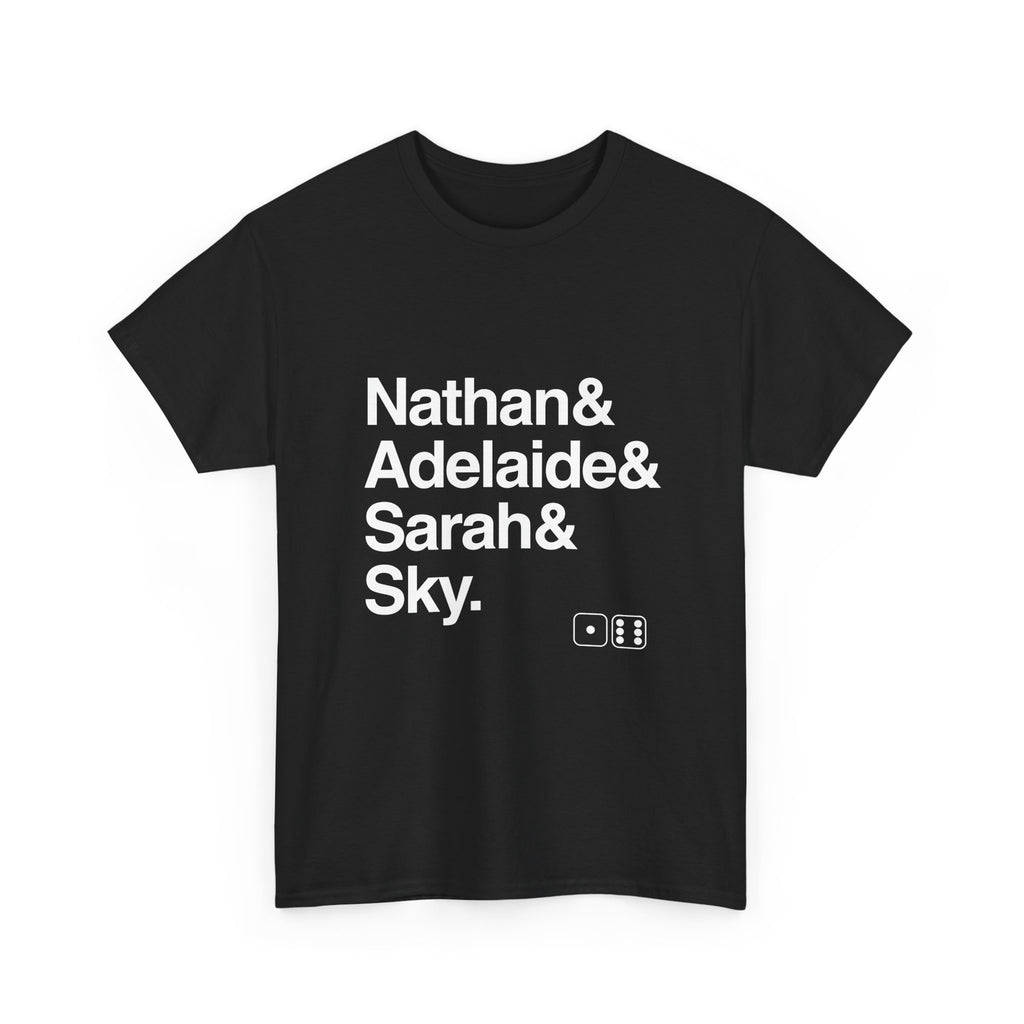 Guys and Dolls T-Shirt - Sky Masterson, Sarah Brown Names List Tee | Runyonland Broadway Musical Gift, Sit Down You're Rockin'