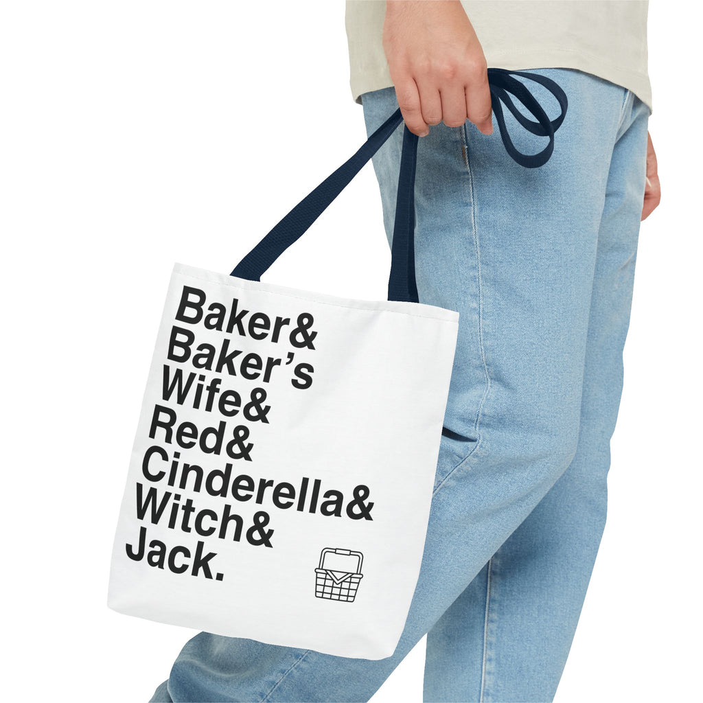 Into the Woods Tote Bag - Sondheim Musical Names List Bag | Baker, Witch, Giant Broadway Gift, Durable Canvas