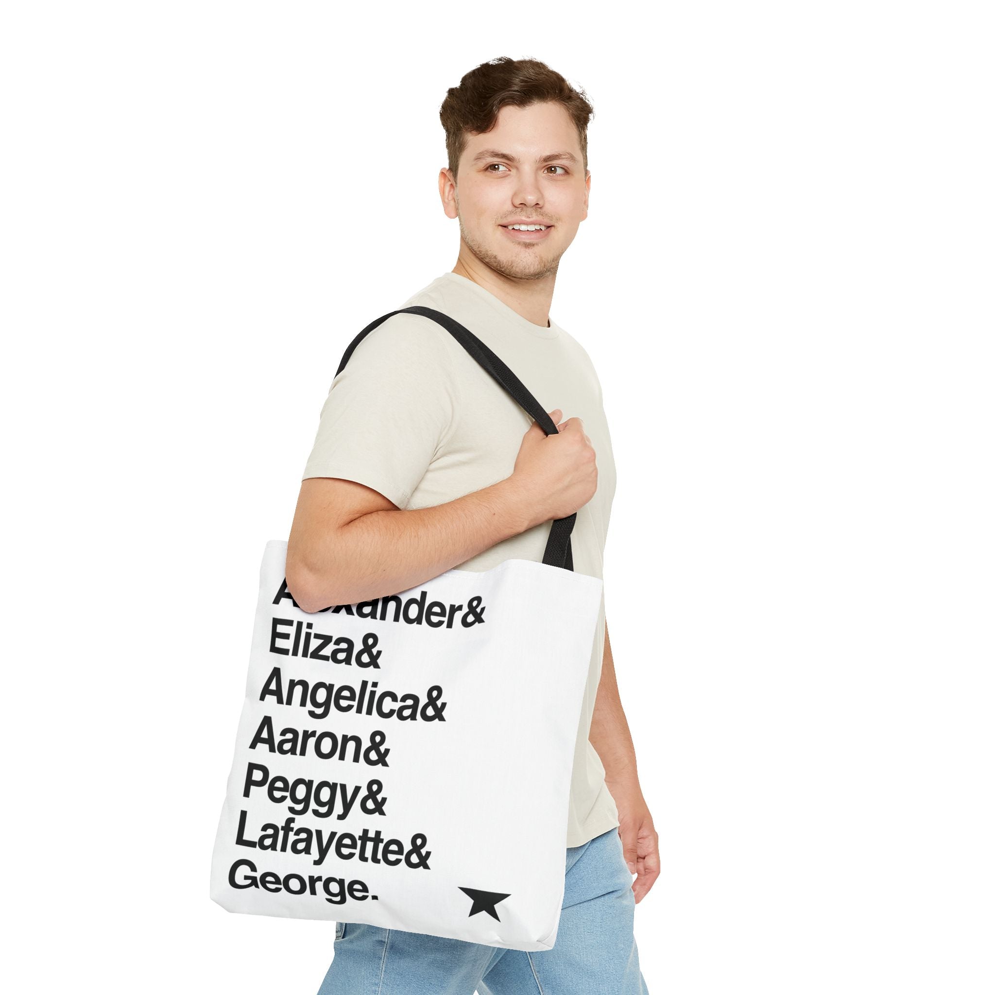 Hamilton Tote Bag - Alexander Hamilton, My Shot Names List Bag | Lin-Manuel Miranda Broadway Musical Gift, History Fan