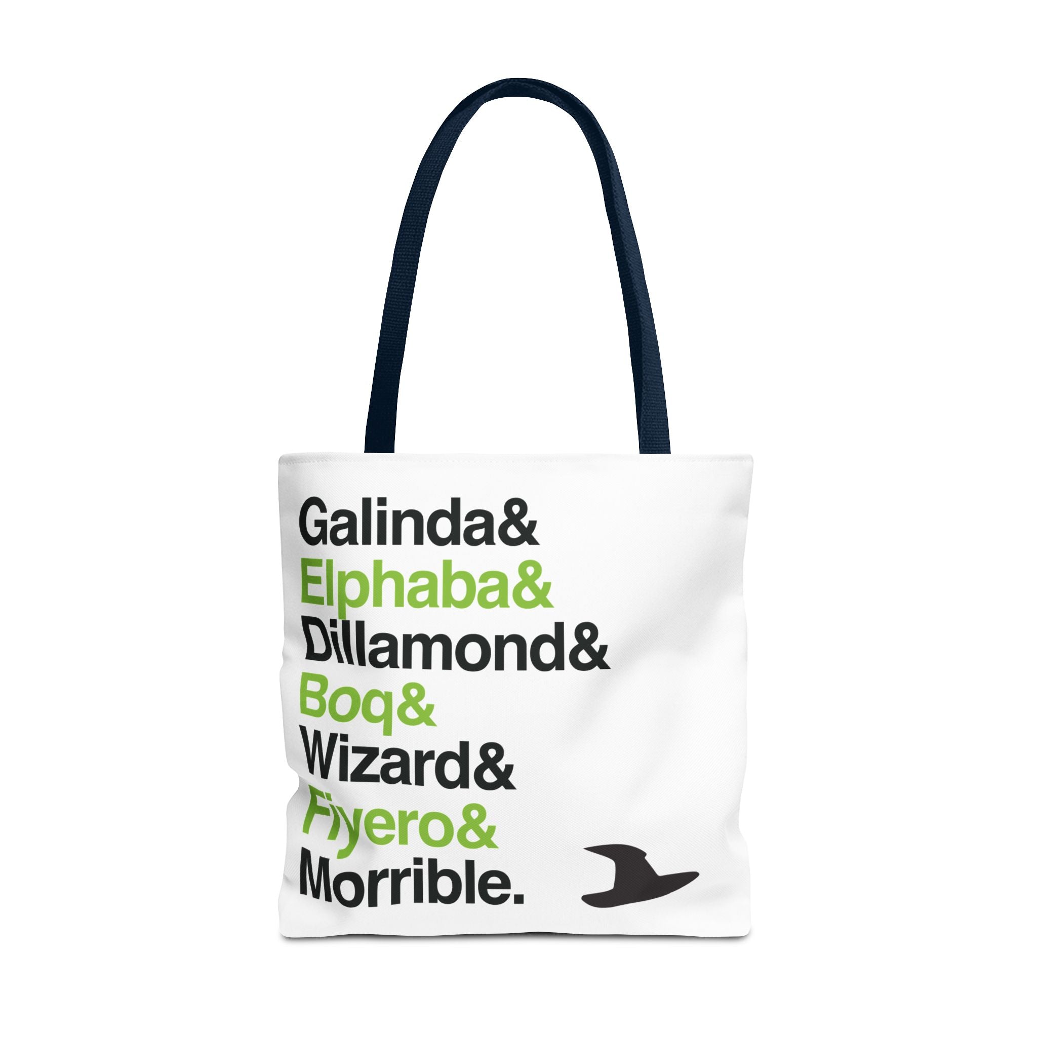 Wicked Tote Bag - Elphaba, Glinda Names List Bag | Defying Gravity Broadway Musical Gift, Durable Canvas