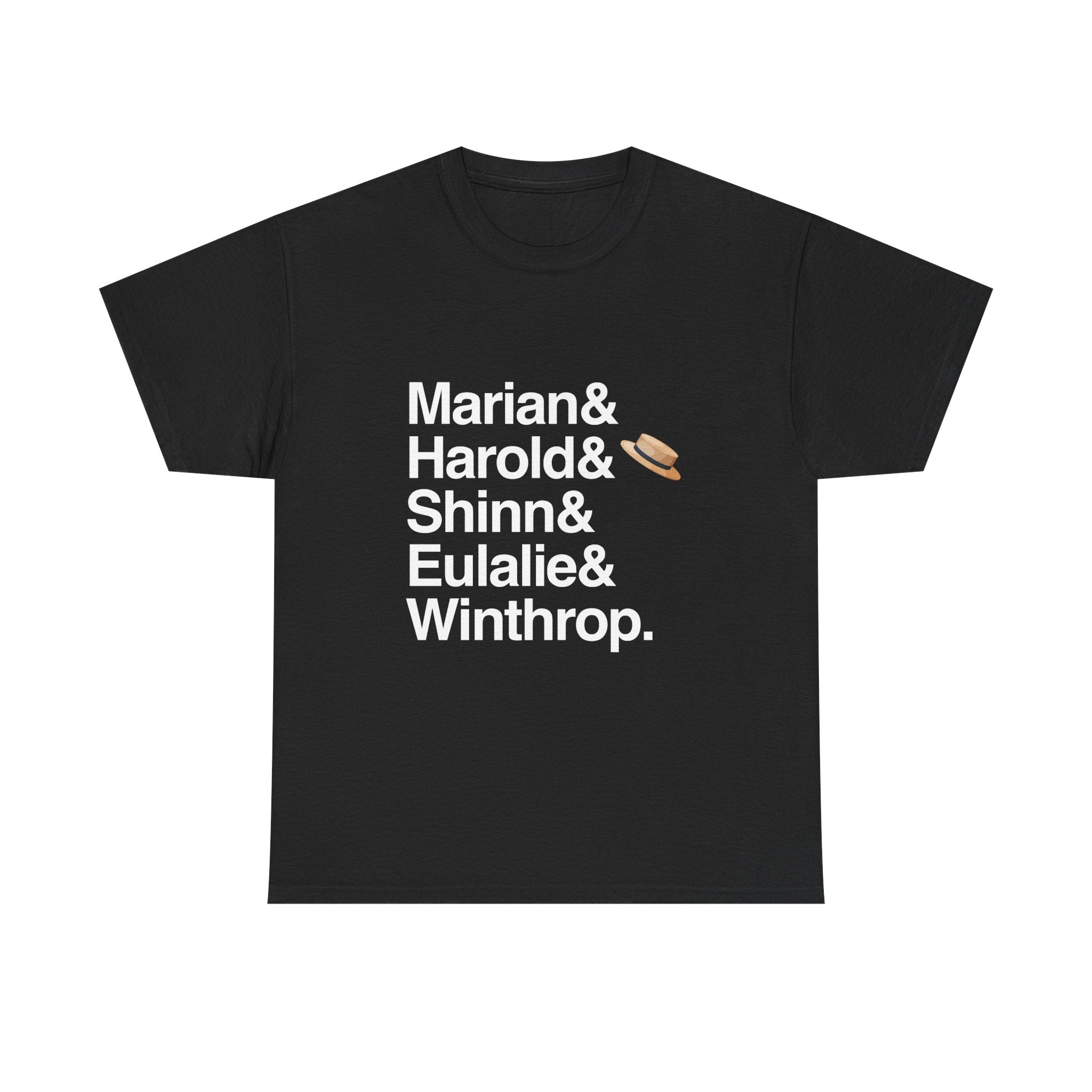 The Music Man T-Shirt - Harold Hill, Marian Paroo Names List Tee | Seventy-Six Trombones Broadway Musical Gift