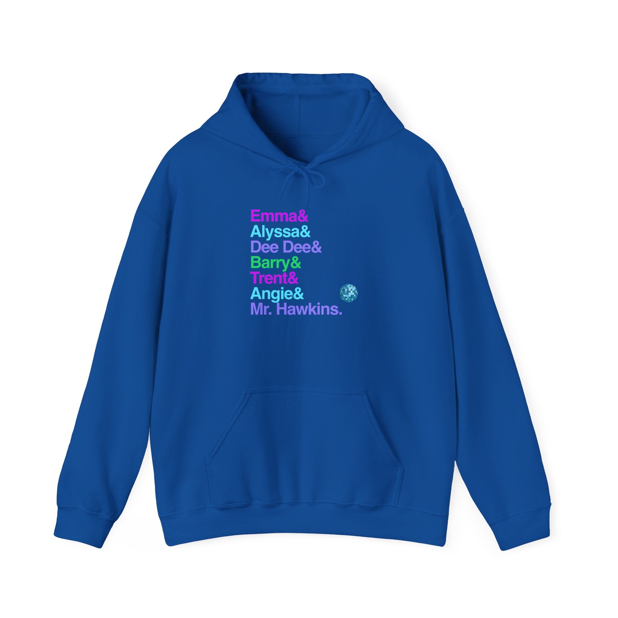 The Prom Hooded Sweatshirt - Emma, Dee Dee Allen Names List Hoodie | Zazz Broadway Musical Gift, LGBTQ Fan