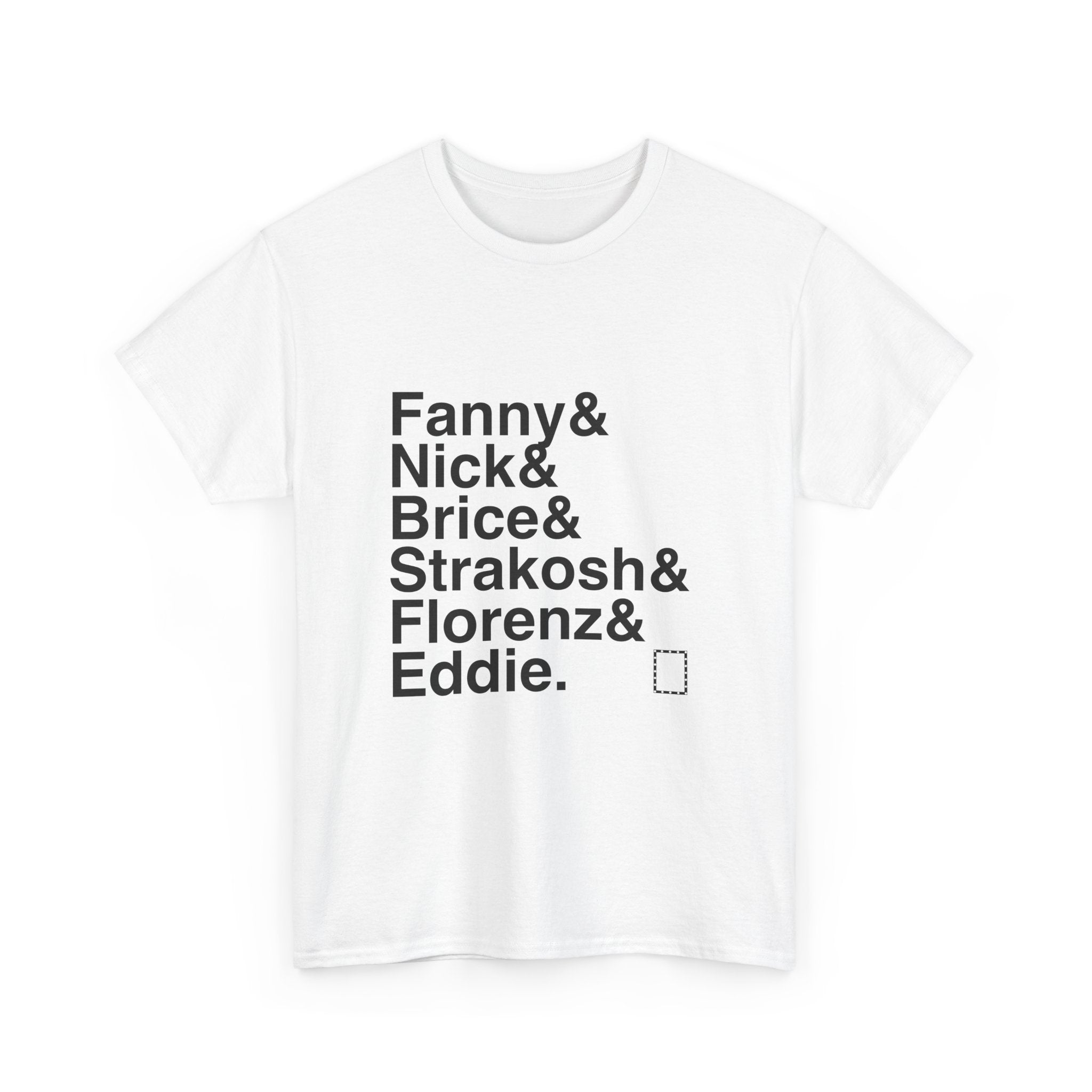 Funny Girl T-Shirt - Fanny Brice, Nick Arnstein Names List Tee | Don't Rain on My Parade Broadway Musical Gift