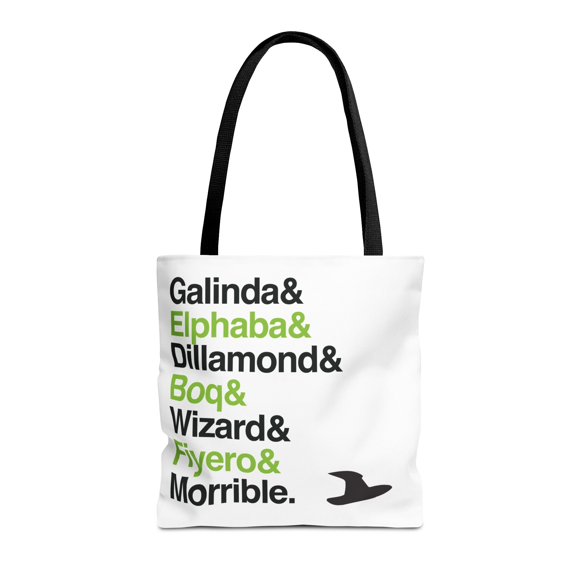Wicked Tote Bag - Elphaba, Glinda Names List Bag | Defying Gravity Broadway Musical Gift, Durable Canvas