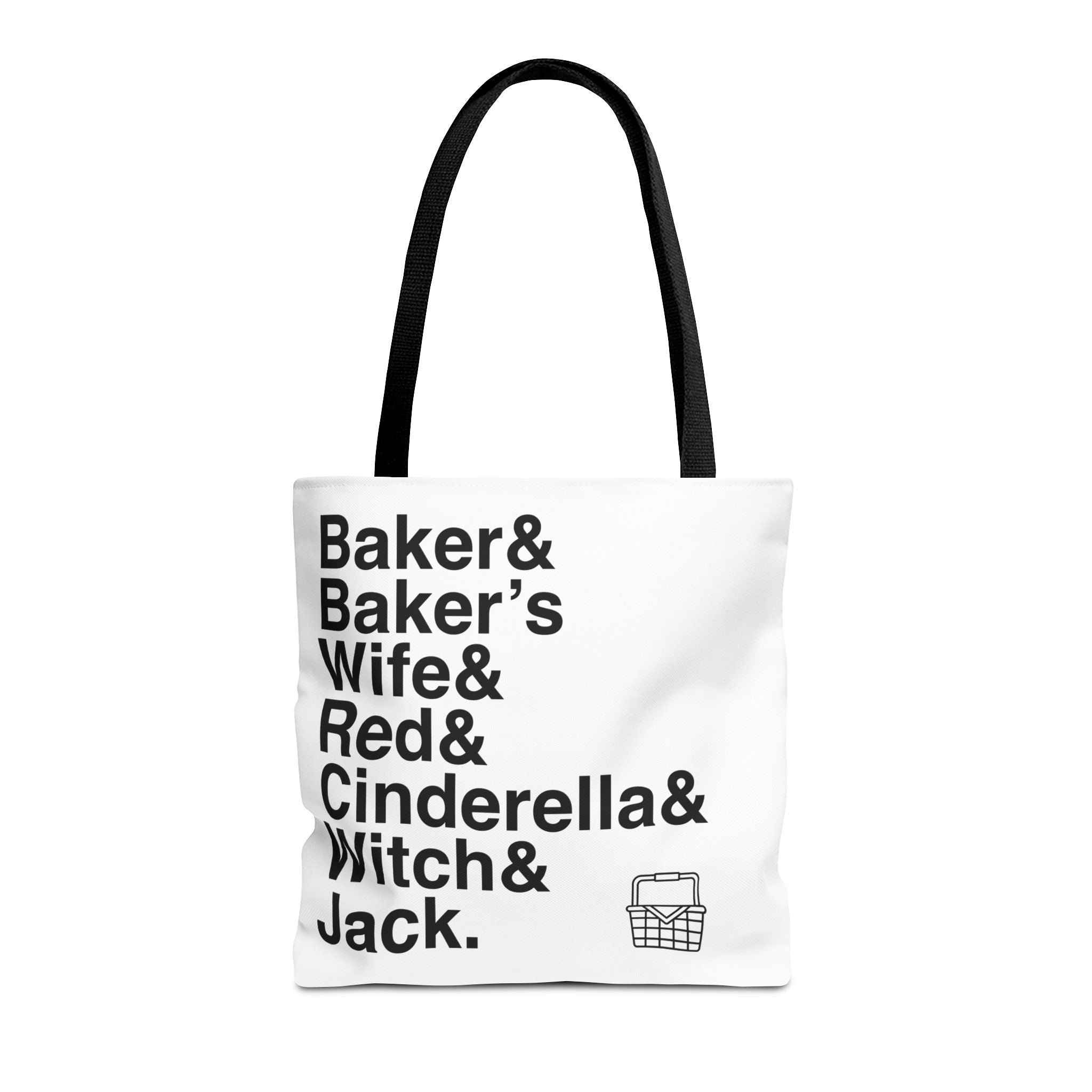 Into the Woods Tote Bag - Sondheim Musical Names List Bag | Baker, Witch, Giant Broadway Gift, Durable Canvas