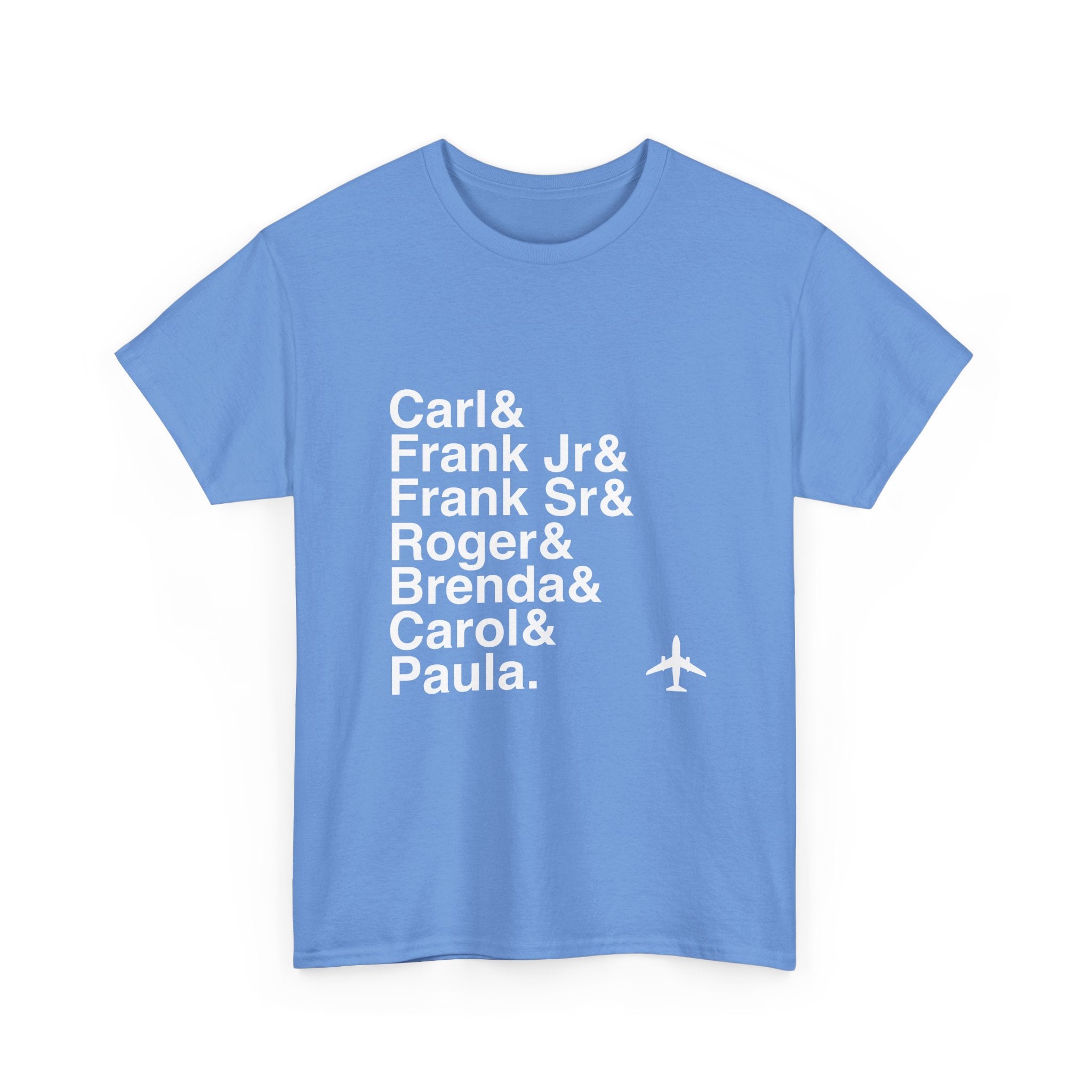 Catch Me If You Can T-Shirt - Frank Abagnale Jr, Carl Hanratty Names List Tee | Live in Living Color, Broadway Musical Gift