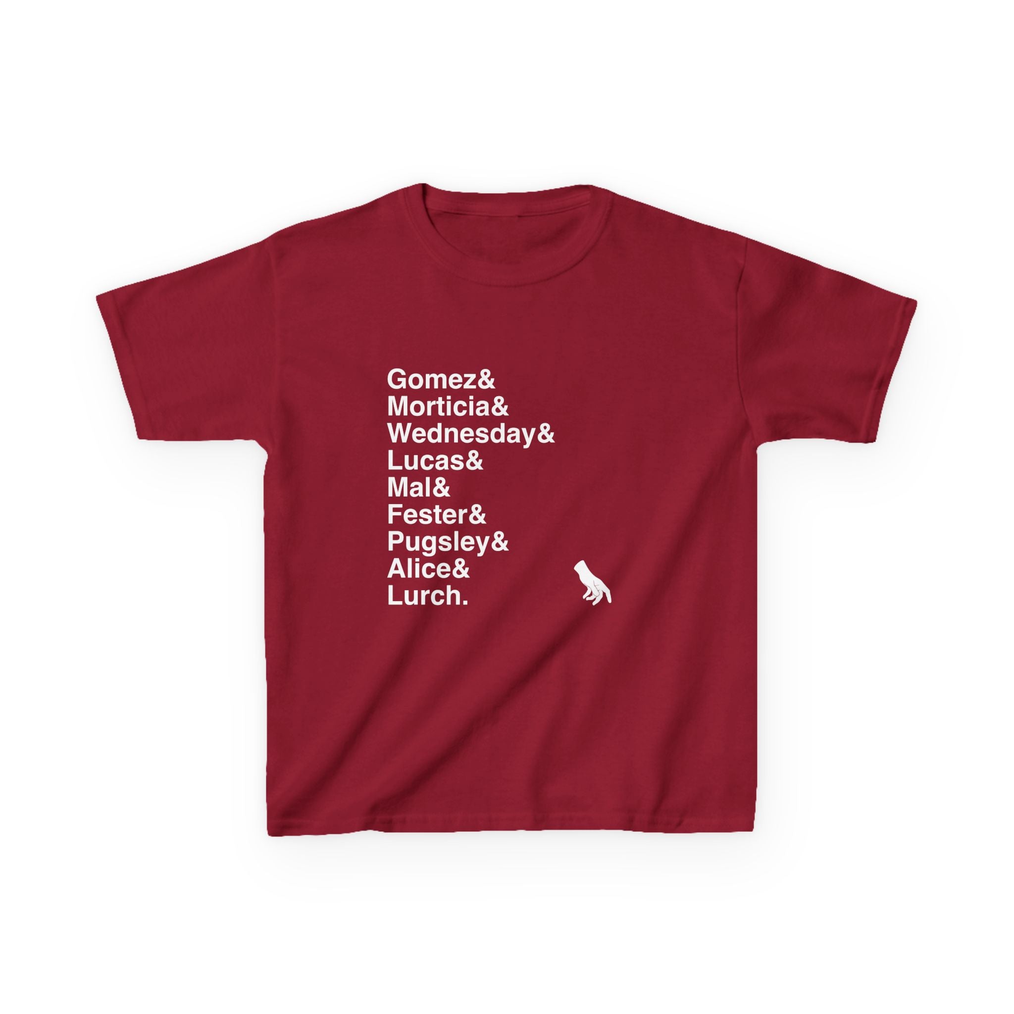 KIDS The Addams Family Musical T-Shirt - Names List Tee | Broadway Gift, Wednesday, Morticia, Gomez, Theatre Fan Apparel