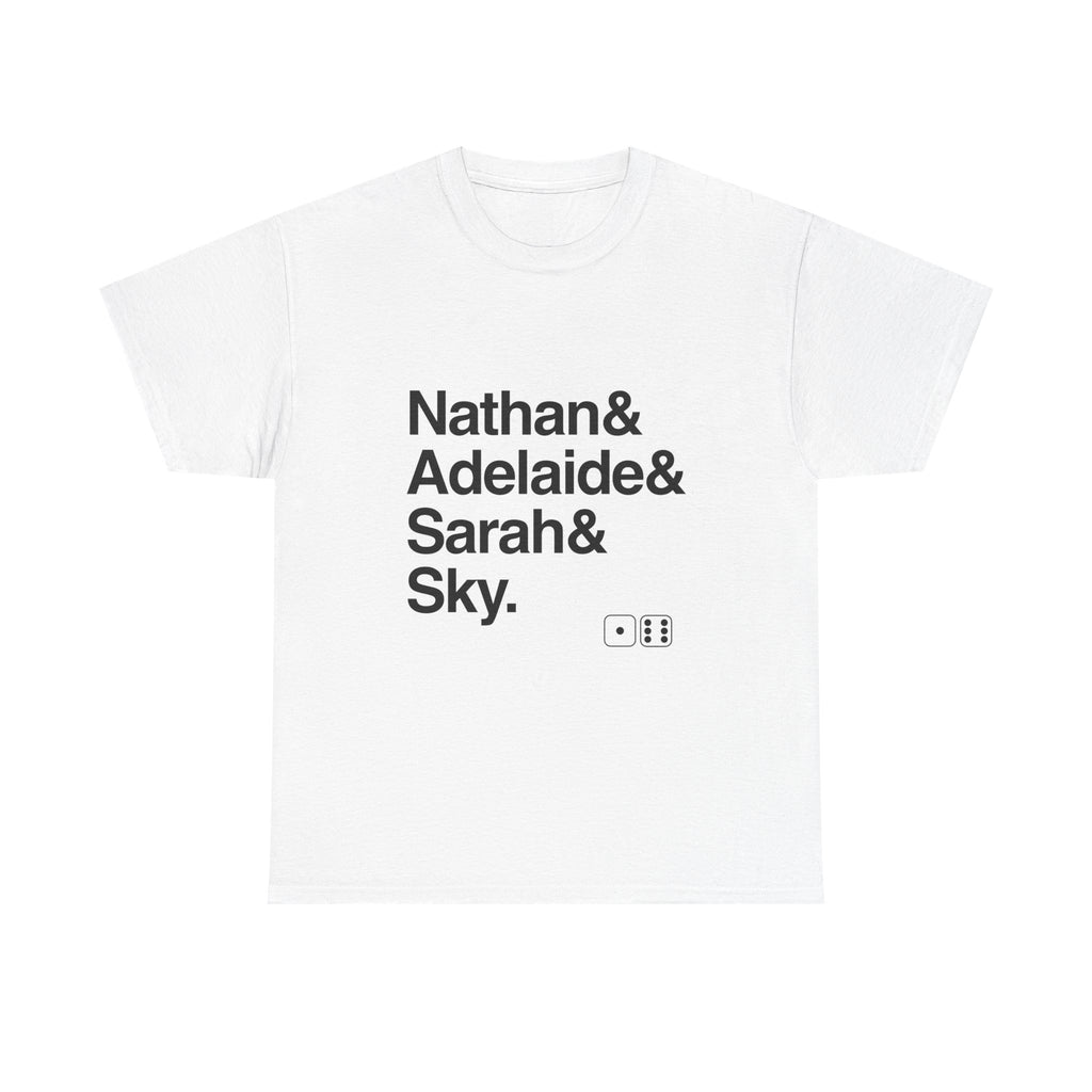 Guys and Dolls T-Shirt - Sky Masterson, Sarah Brown Names List Tee | Runyonland Broadway Musical Gift, Sit Down You're Rockin'
