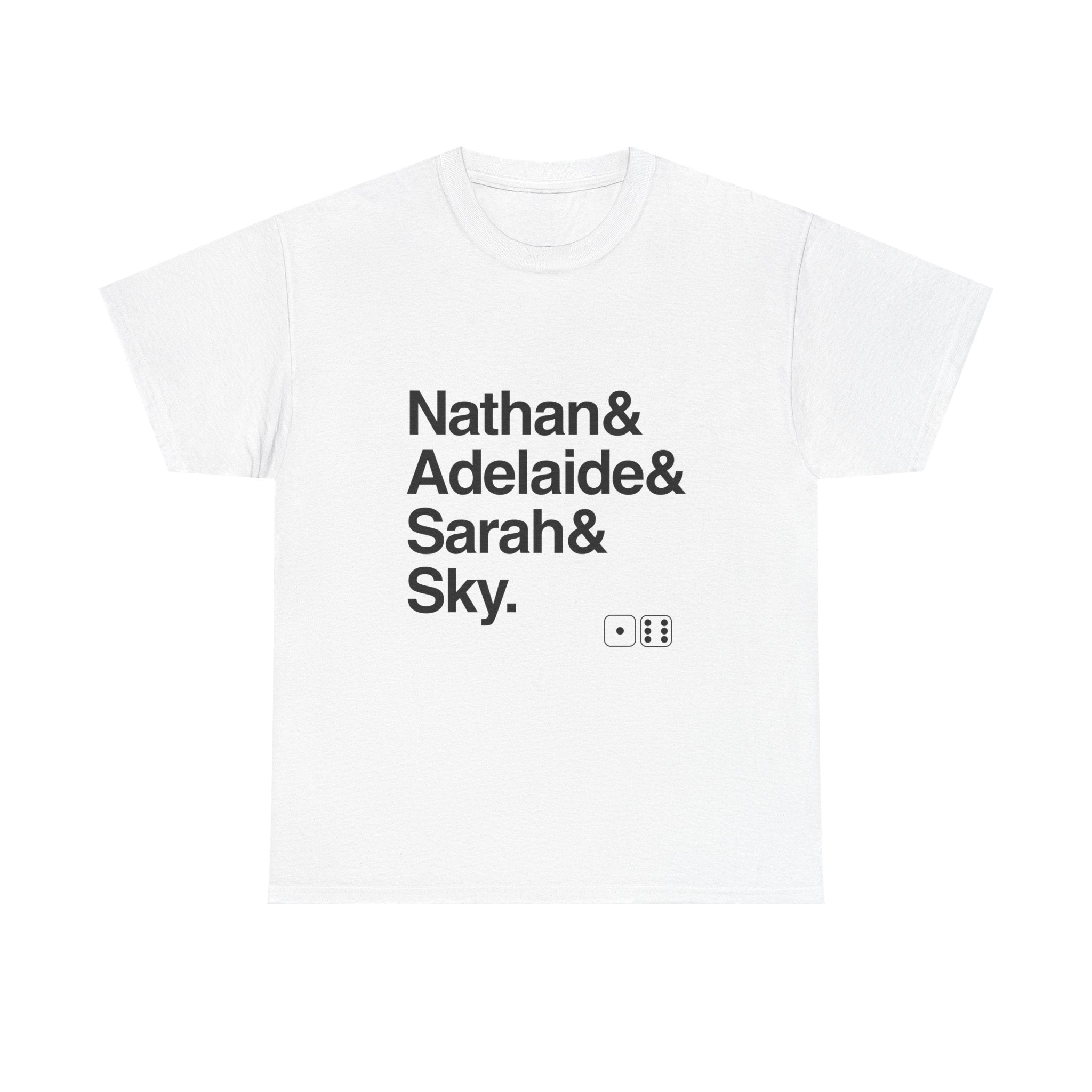 Guys and Dolls T-Shirt - Sky Masterson, Sarah Brown Names List Tee | Runyonland Broadway Musical Gift, Sit Down You're Rockin'