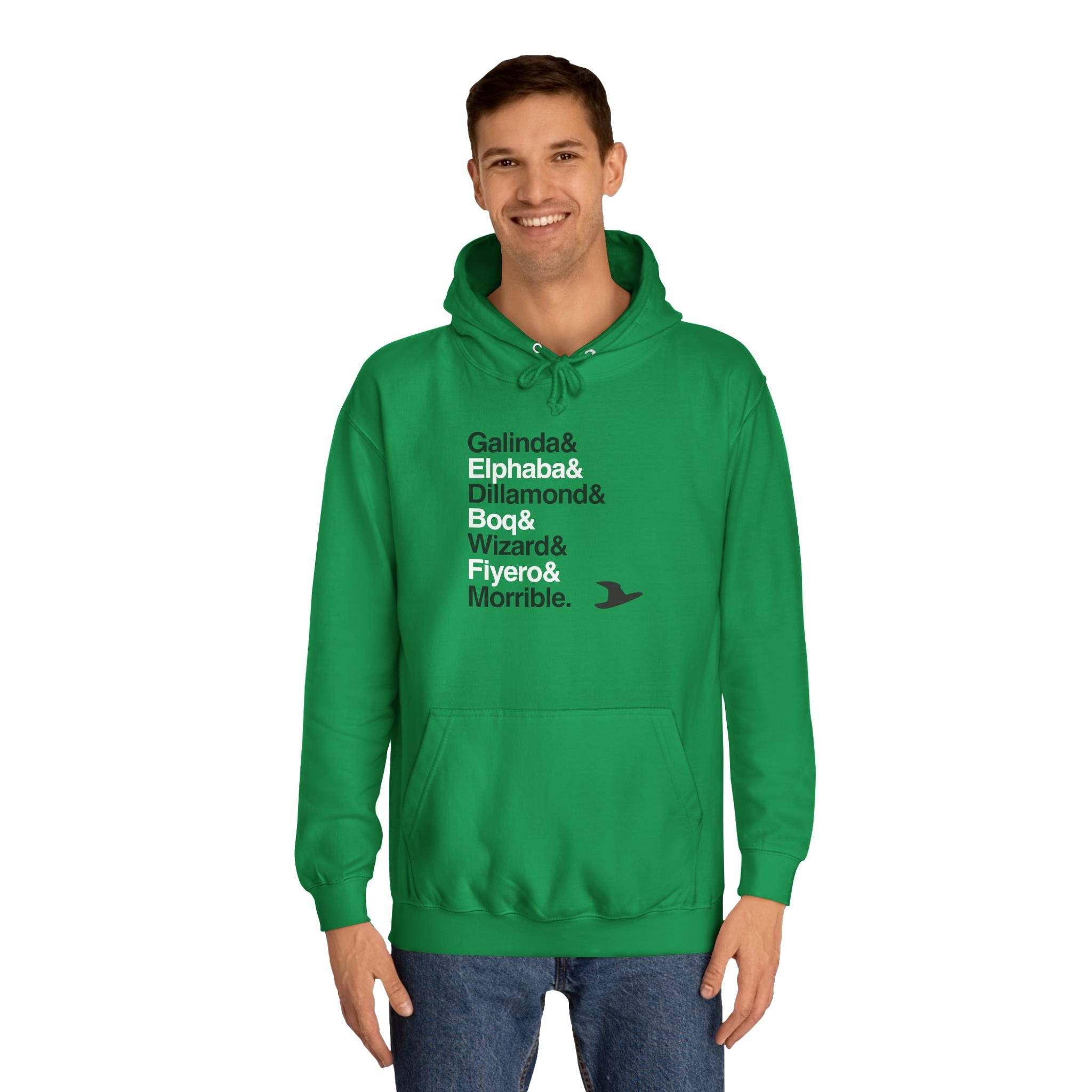 Wicked Broadway Hoodie - Elphaba, Glinda Names List Apparel | Defying Gravity Musical Gift (Unisex)