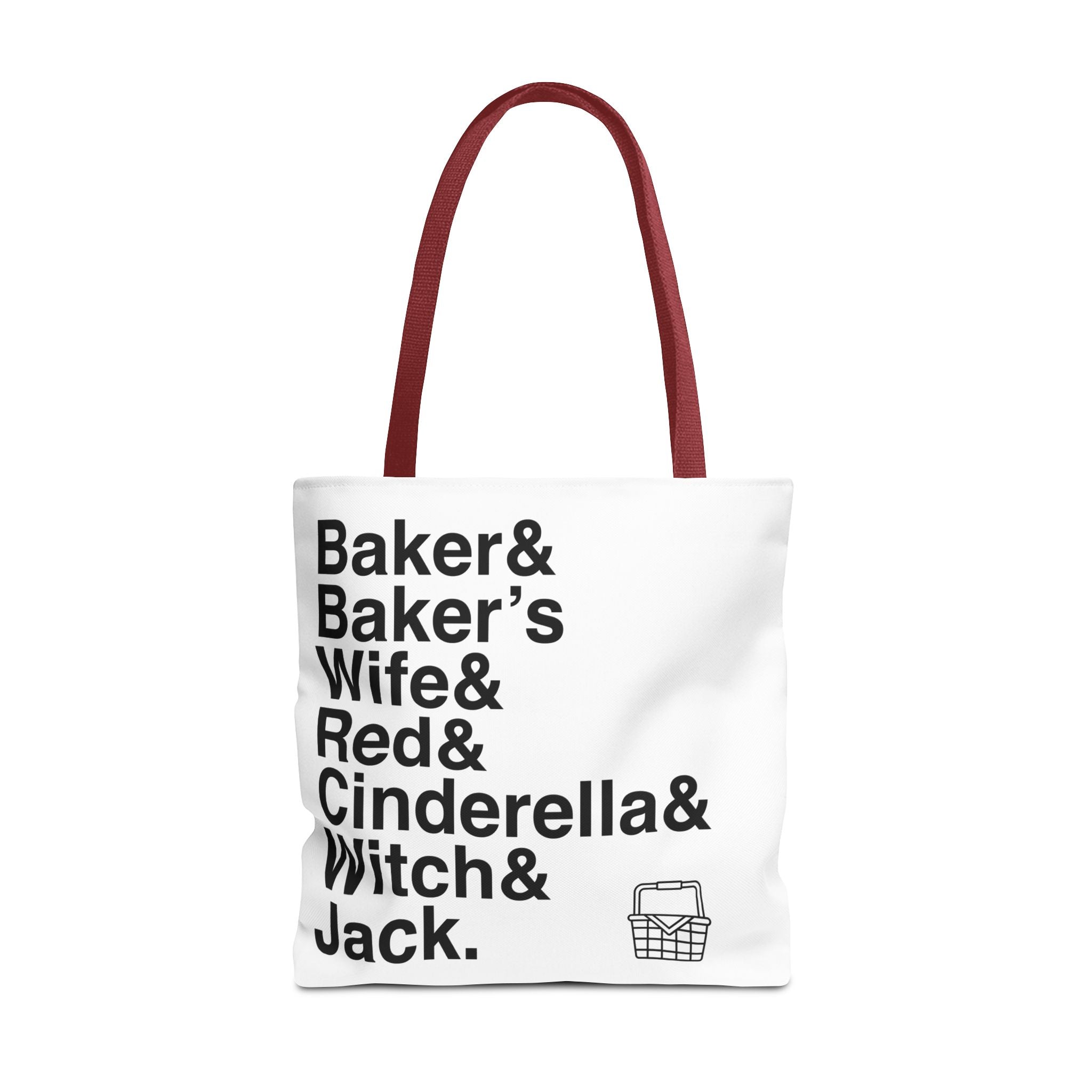 Into the Woods Tote Bag - Sondheim Musical Names List Bag | Baker, Witch, Giant Broadway Gift, Durable Canvas