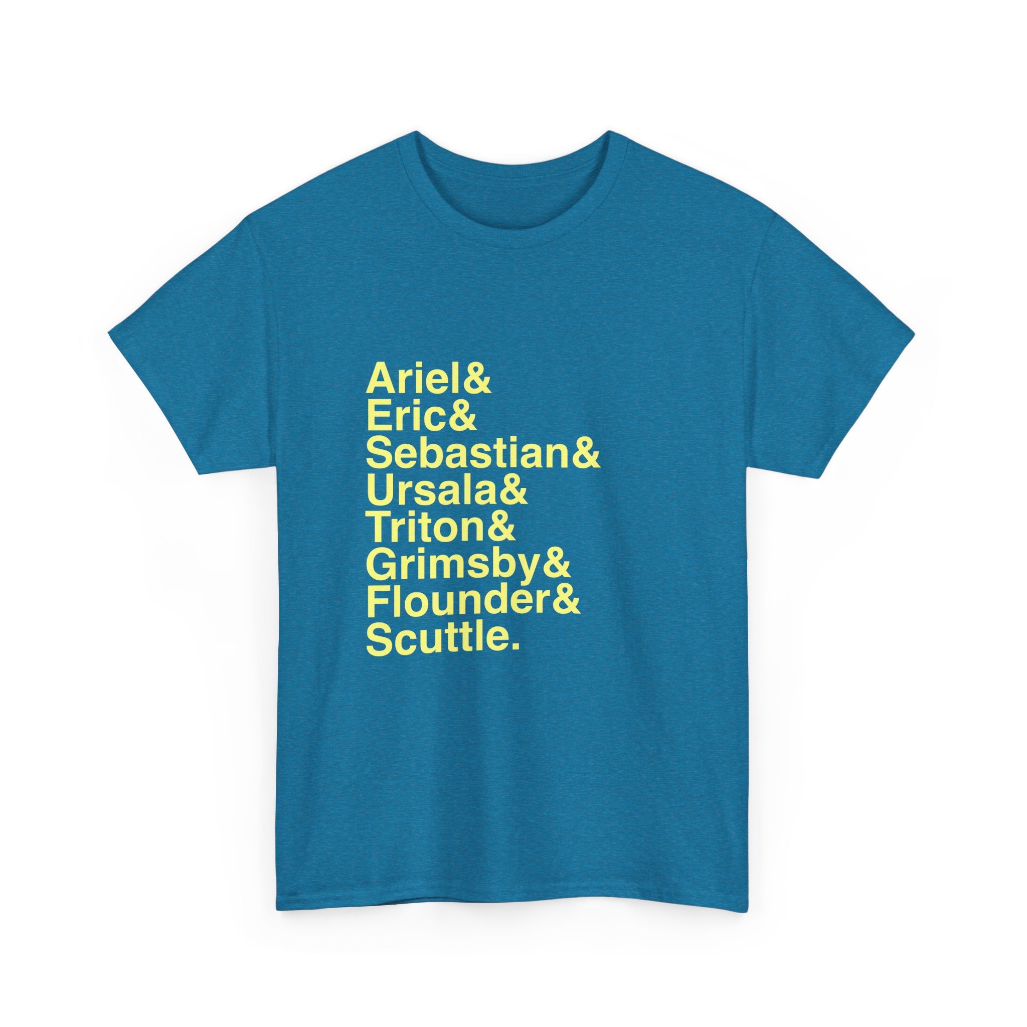 The Little Mermaid T-Shirt - Ariel, Ursula, Sebastian Names List Tee | Disney Broadway Musical Gift, Part of Your World