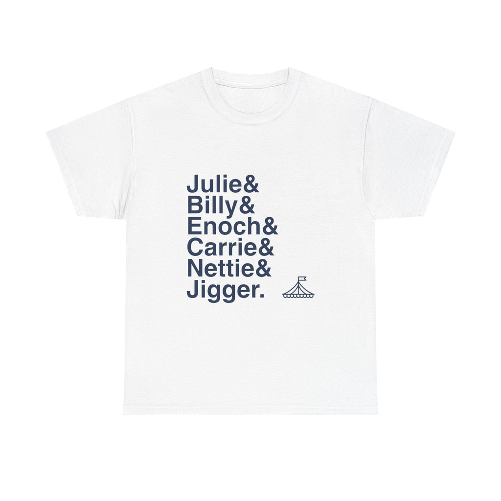 Carousel T-Shirt - Billy Bigelow, Julie Jordan Names List Tee | Rodgers & Hammerstein Musical Gift, You'll Never Walk Alone
