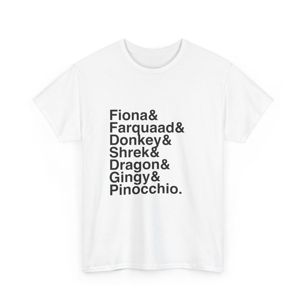 Shrek the Musical T-Shirt - Donkey, Princess Fiona, Farquaad Names List Tee | Broadway Musical Gift, I'm a Believer