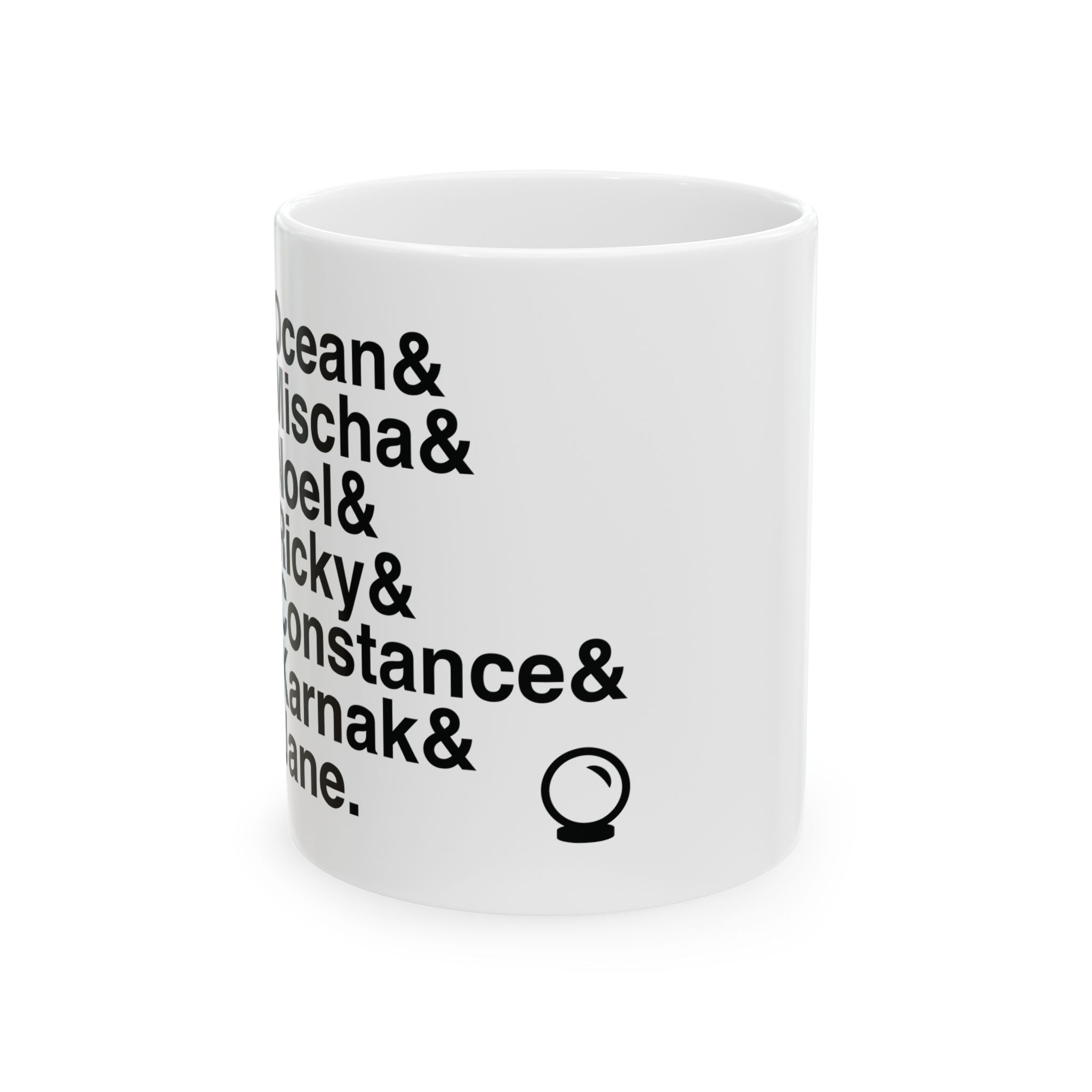 Ride the Cyclone Mug - Amazing Karnak, Ocean, Mischa Names List Coffee Mug | Cult Hit Musical Gift, 11oz/15oz