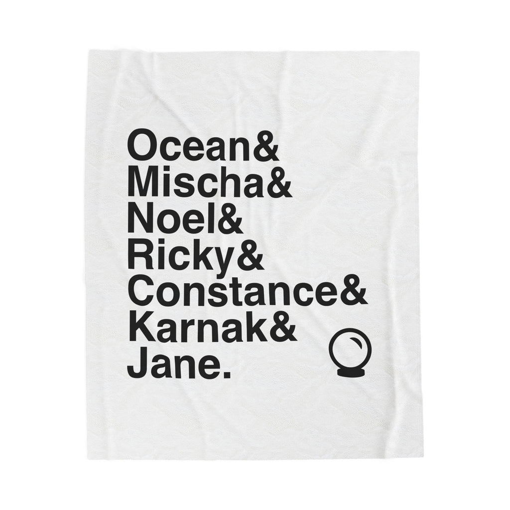 Ride the Cyclone Blanket - Ocean, Mischa Names List Throw | Cozy Broadway Musical Gift, Cult Hit Home Decor
