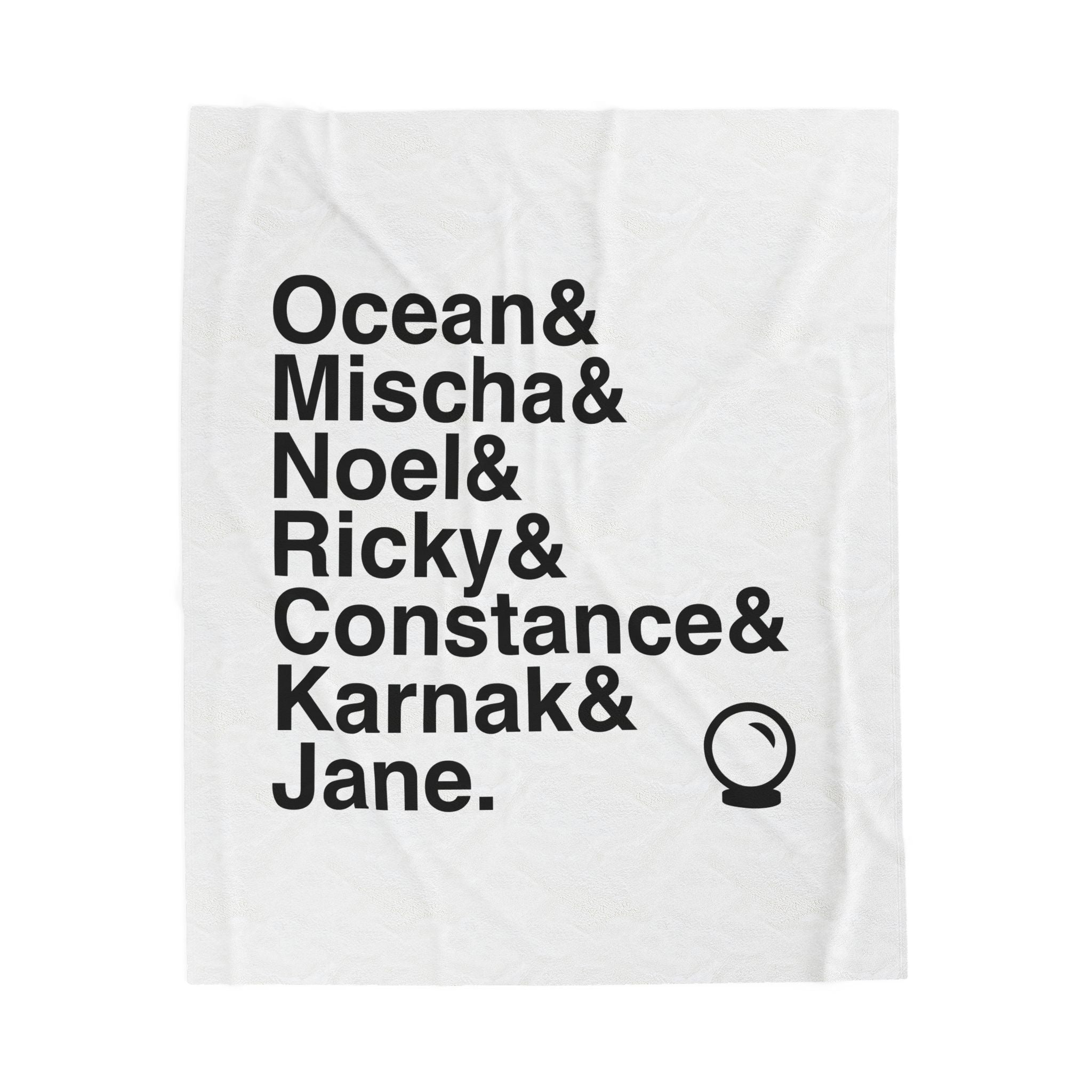 Ride the Cyclone Blanket - Ocean, Mischa Names List Throw | Cozy Broadway Musical Gift, Cult Hit Home Decor