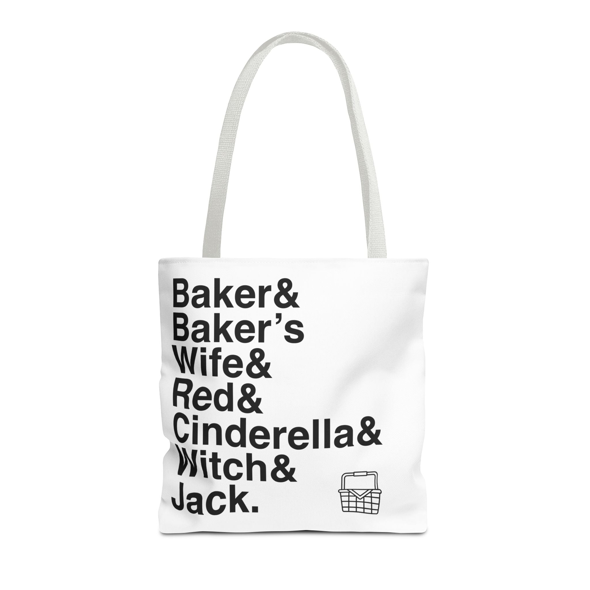 Into the Woods Tote Bag - Sondheim Musical Names List Bag | Baker, Witch, Giant Broadway Gift, Durable Canvas