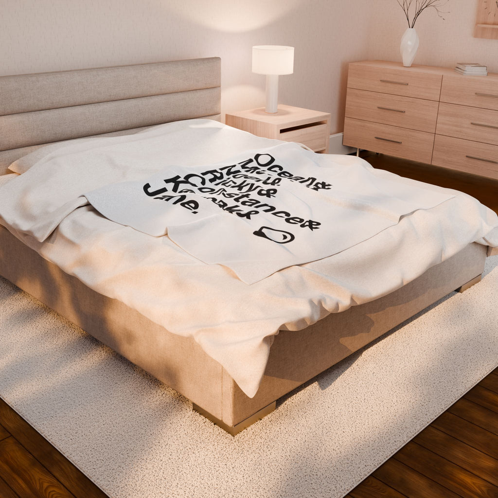 Ride the Cyclone Blanket - Ocean, Mischa Names List Throw | Cozy Broadway Musical Gift, Cult Hit Home Decor