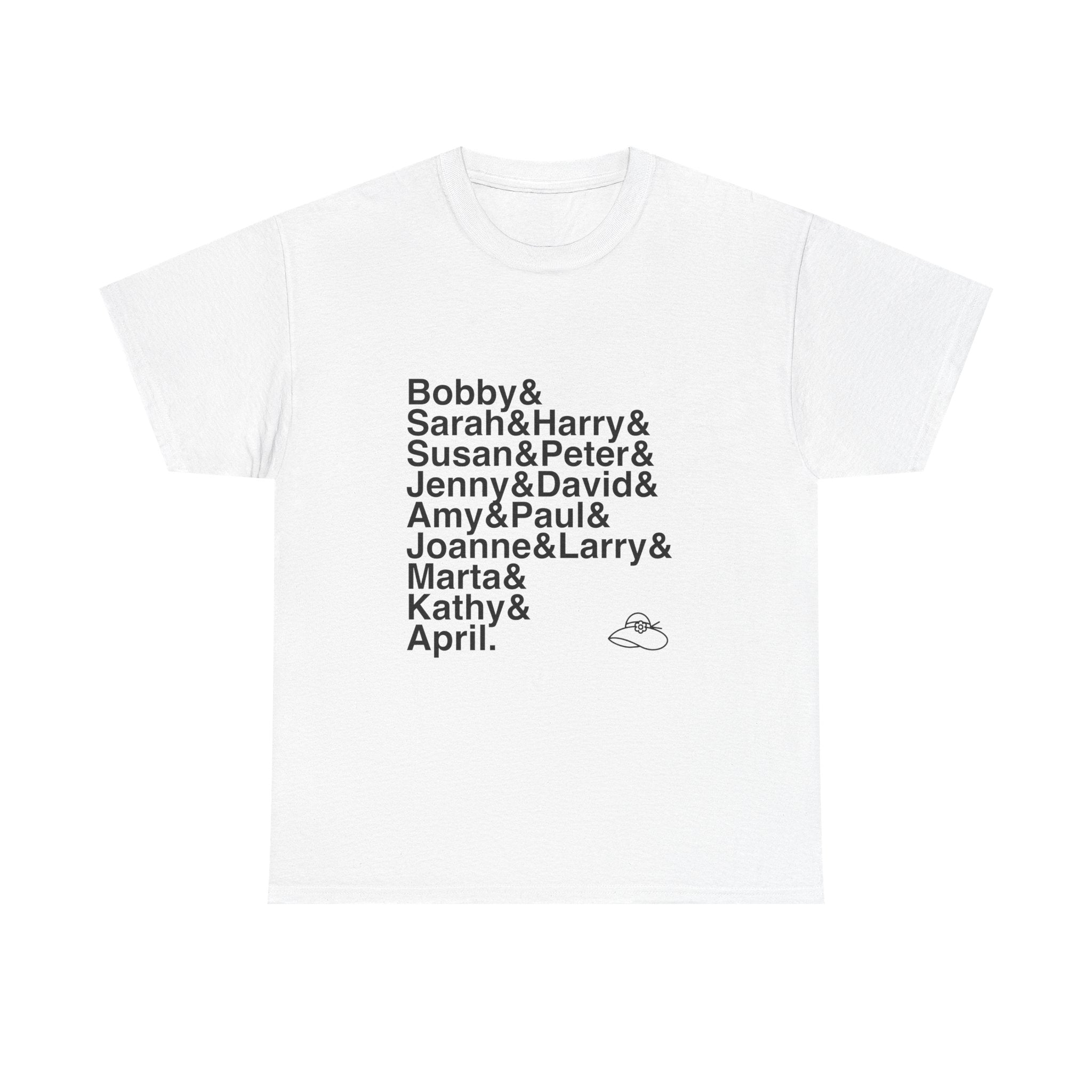 Company T-Shirt - Bobby, Joanne Names List Tee | Being Alive, Sondheim Broadway Musical Gift, Theatre Fan