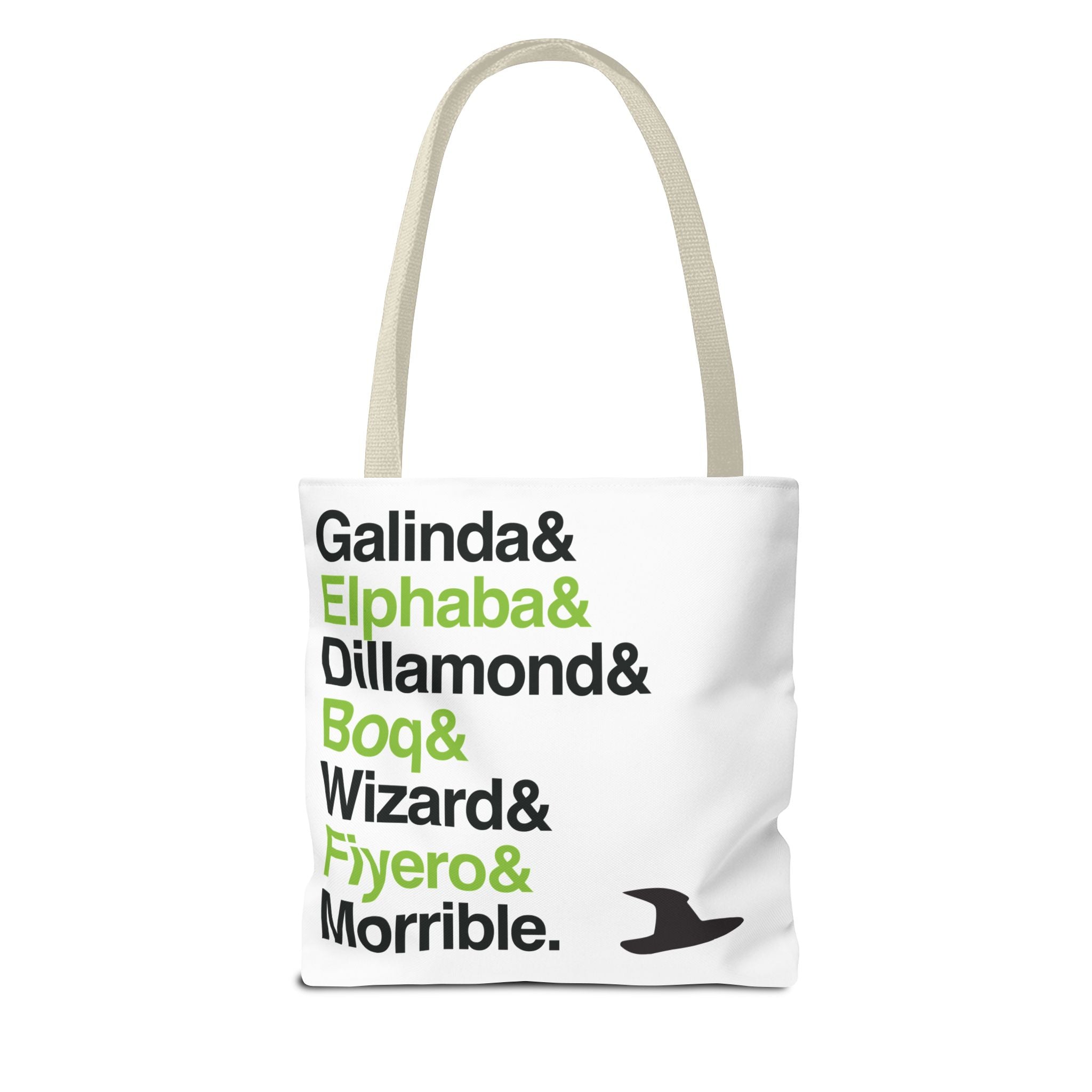 Wicked Tote Bag - Elphaba, Glinda Names List Bag | Defying Gravity Broadway Musical Gift, Durable Canvas