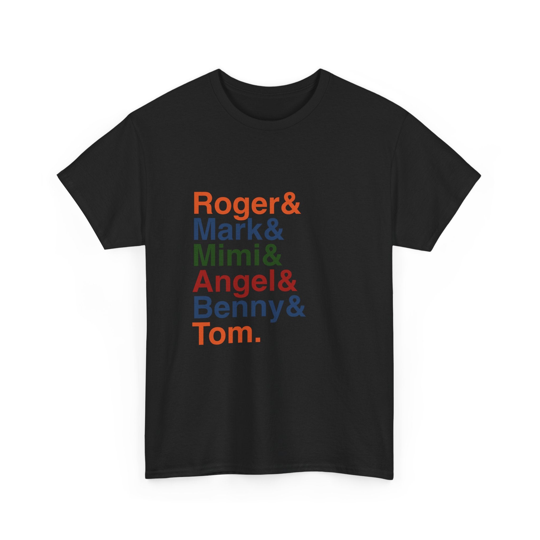Rent T-Shirt - Seasons of Love Names List Tee | Mark, Mimi, Angel, Jonathan Larson Broadway Musical Gift