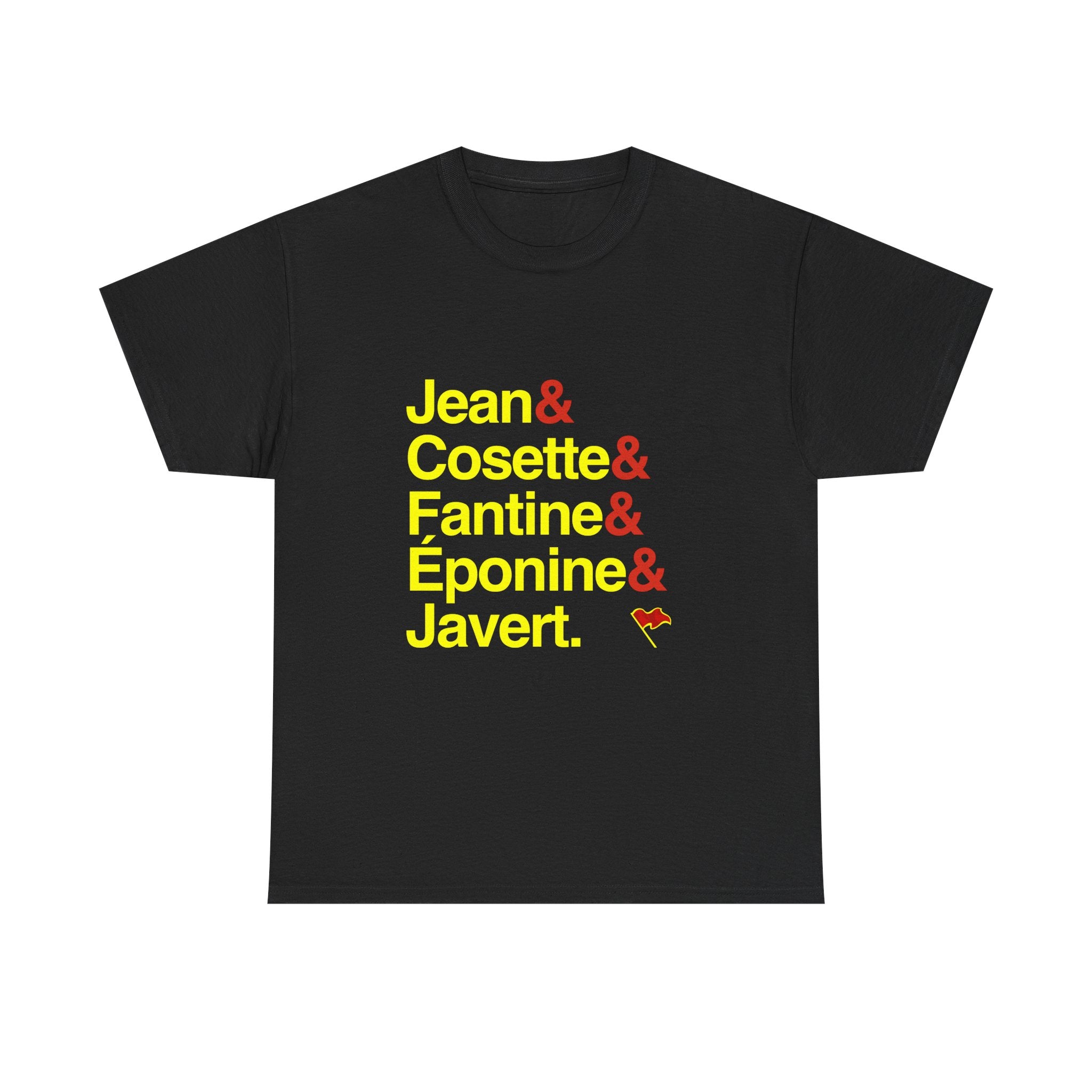 Les Misérables T-Shirt - Jean Valjean, Javert, Fantine Names List Tee | I Dreamed a Dream Broadway Musical Gift, Theatre Fan