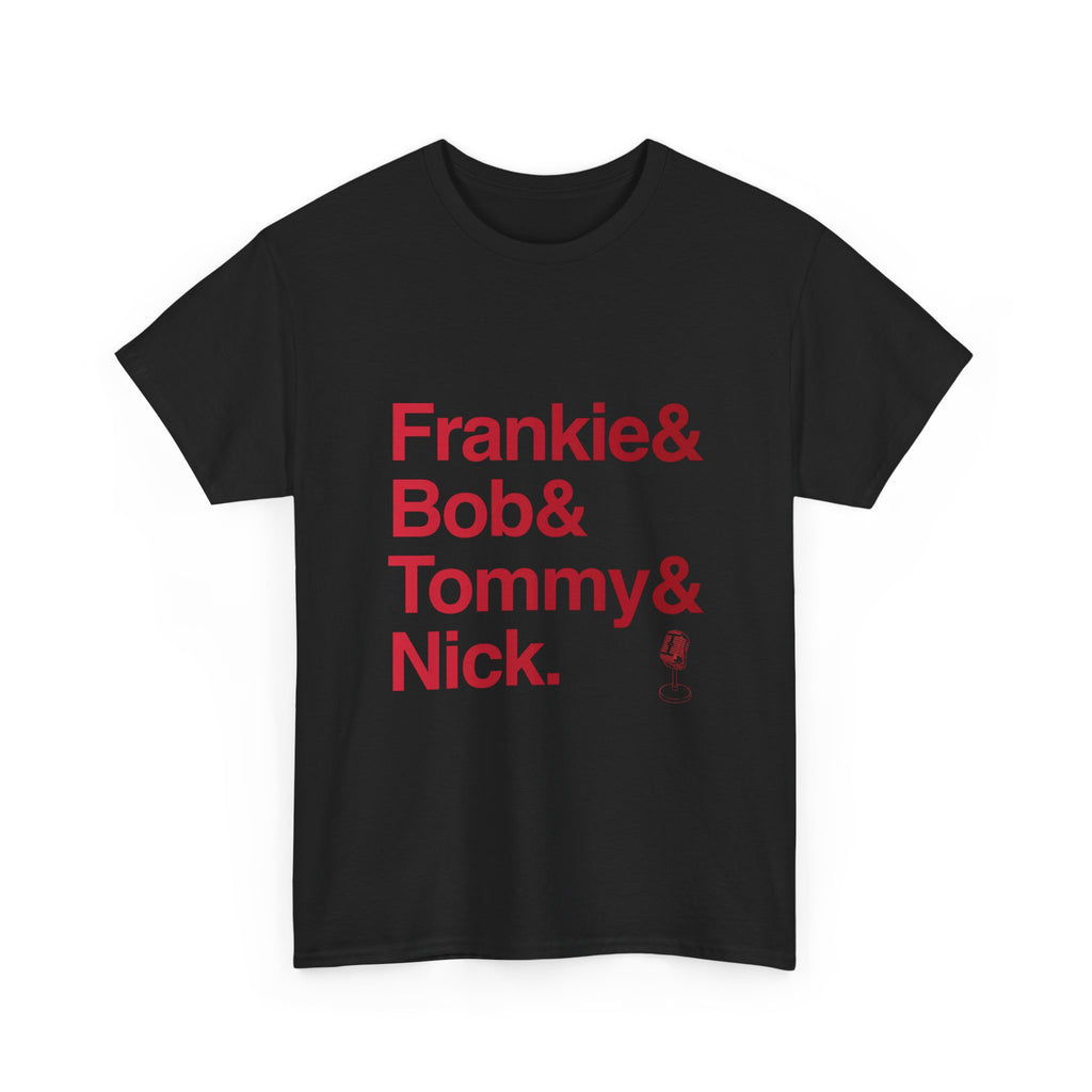 Jersey Boys T-Shirt - Frankie Valli, The Four Seasons Names List Tee | Jukebox Broadway Musical Gift, Sherry Song