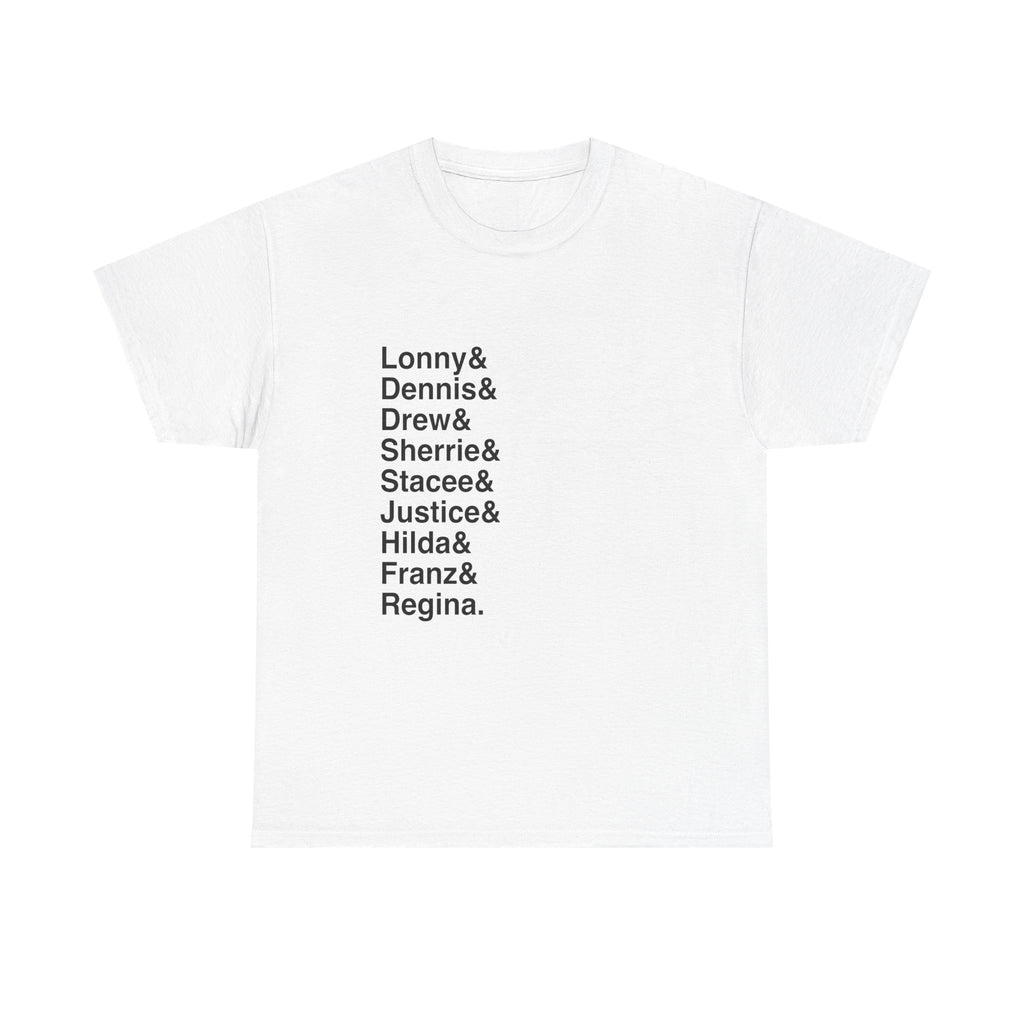 Rock of Ages T-Shirt - Drew, Sherrie Names List Tee | Don't Stop Believin' 80s Rock Musical Gift, Jukebox Fan