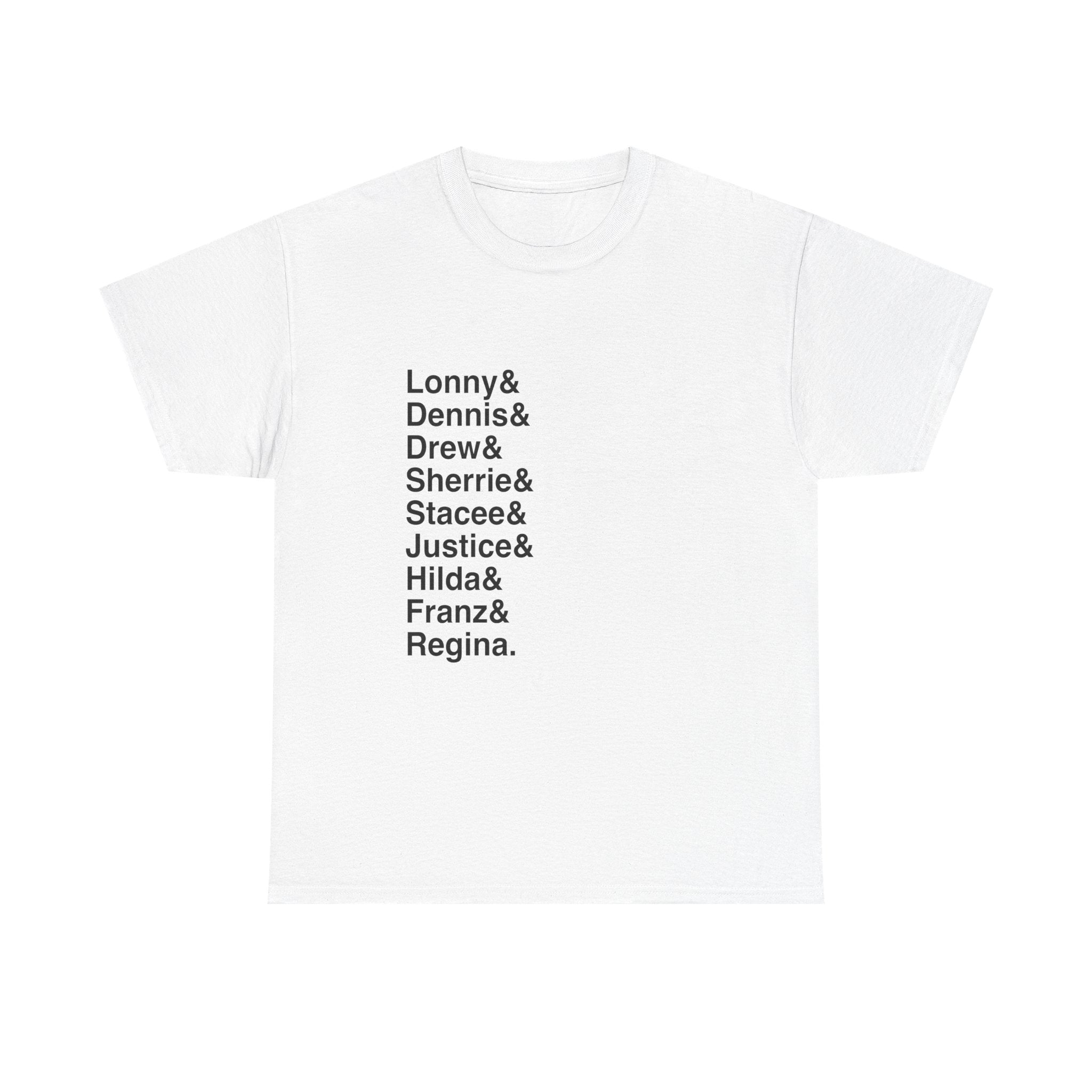 Rock of Ages T-Shirt - Drew, Sherrie Names List Tee | Don't Stop Believin' 80s Rock Musical Gift, Jukebox Fan