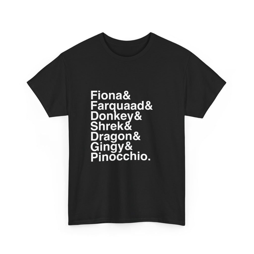 Shrek the Musical T-Shirt - Donkey, Princess Fiona, Farquaad Names List Tee | Broadway Musical Gift, I'm a Believer