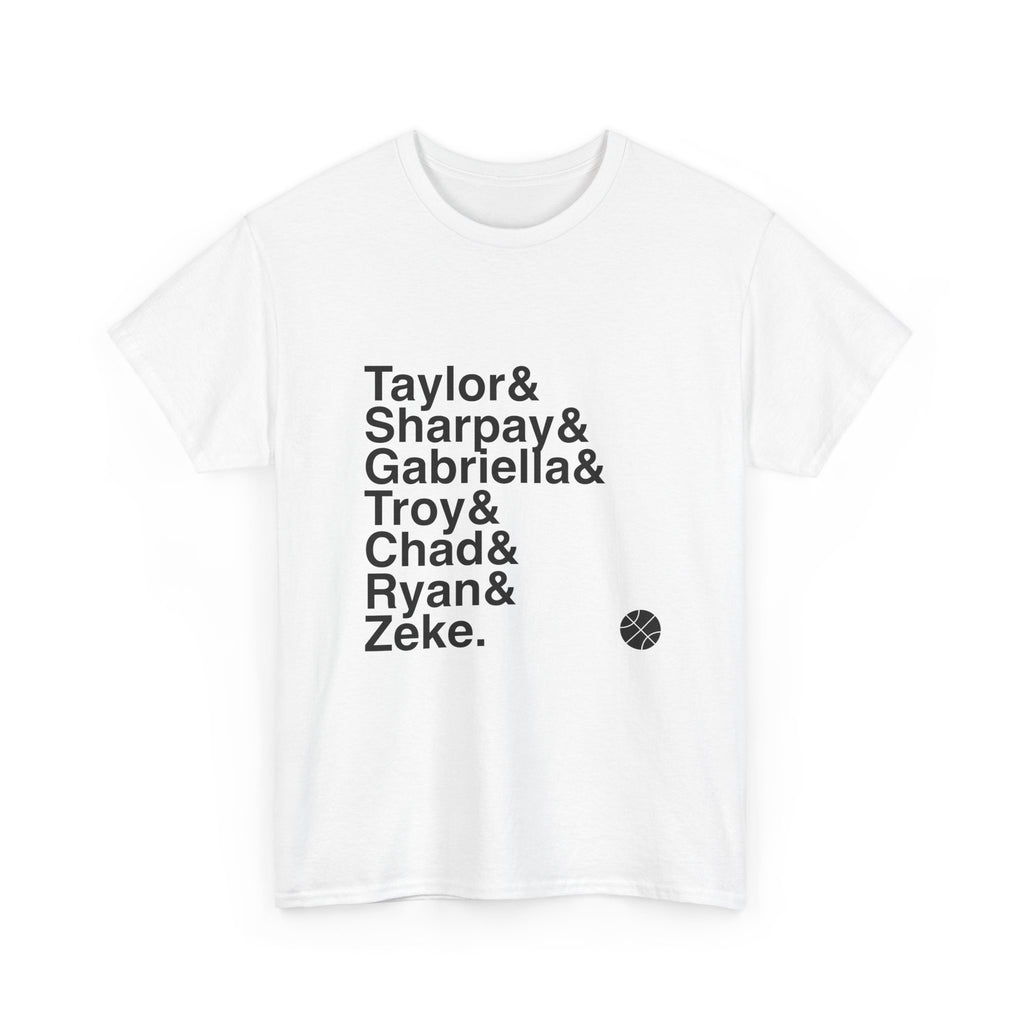 High School Musical T-Shirt - Troy Bolton, Gabriella Names List Tee | Wildcats, Breaking Free Disney Musical Gift