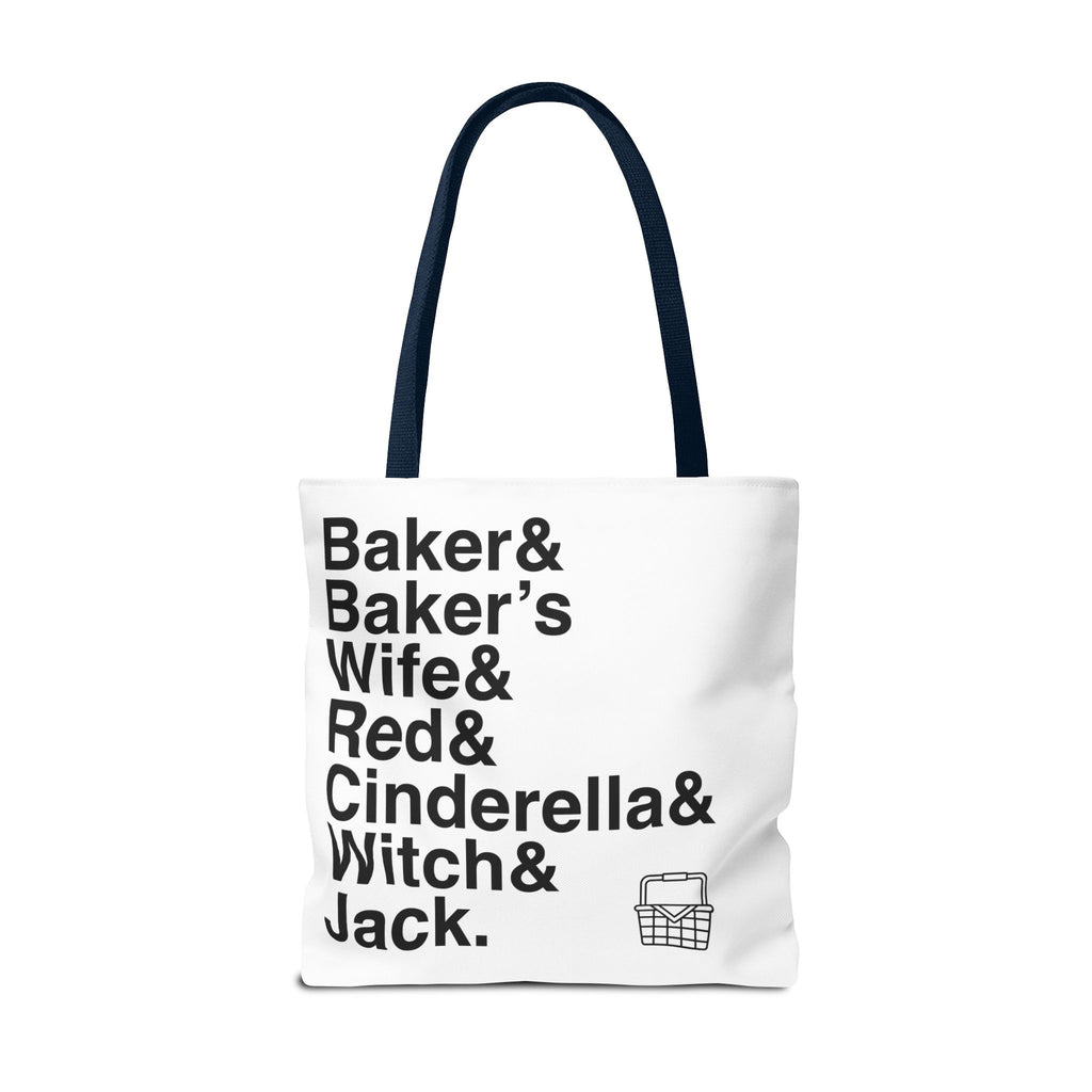 Into the Woods Tote Bag - Sondheim Musical Names List Bag | Baker, Witch, Giant Broadway Gift, Durable Canvas