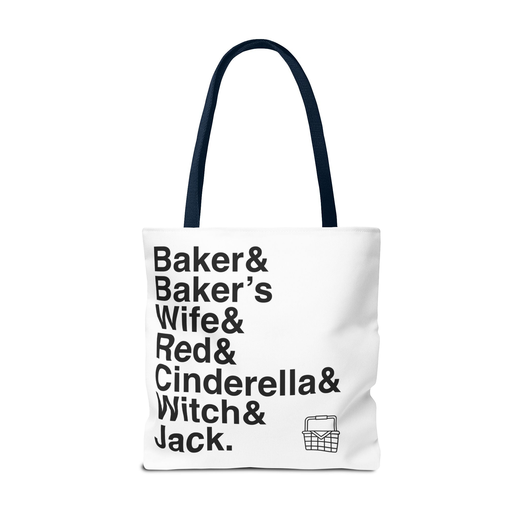 Into the Woods Tote Bag - Sondheim Musical Names List Bag | Baker, Witch, Giant Broadway Gift, Durable Canvas
