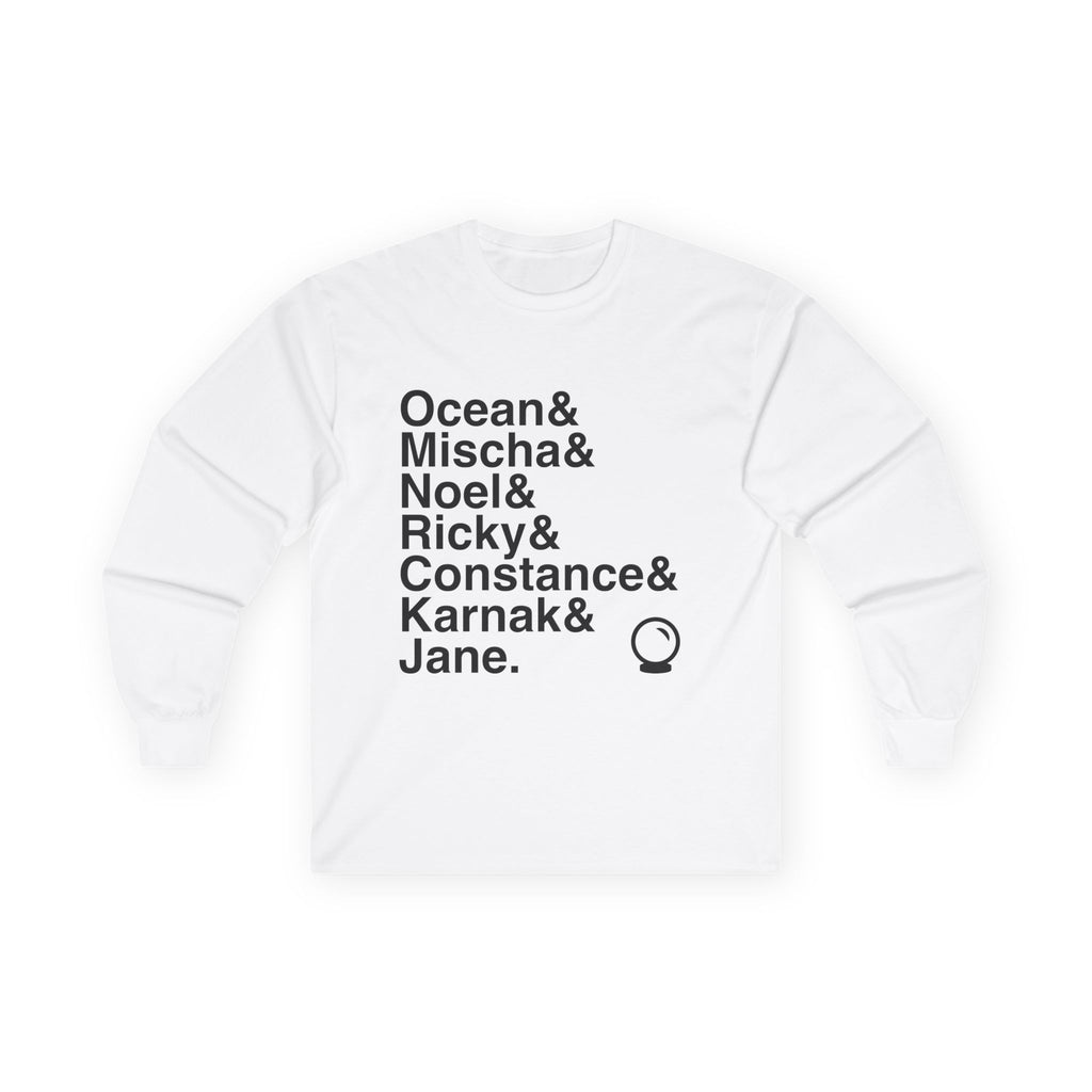 Ride the Cyclone Long Sleeve T-Shirt - Ocean, Mischa, Karnak Names List Apparel | Cult Hit Musical Gift (Cotton)