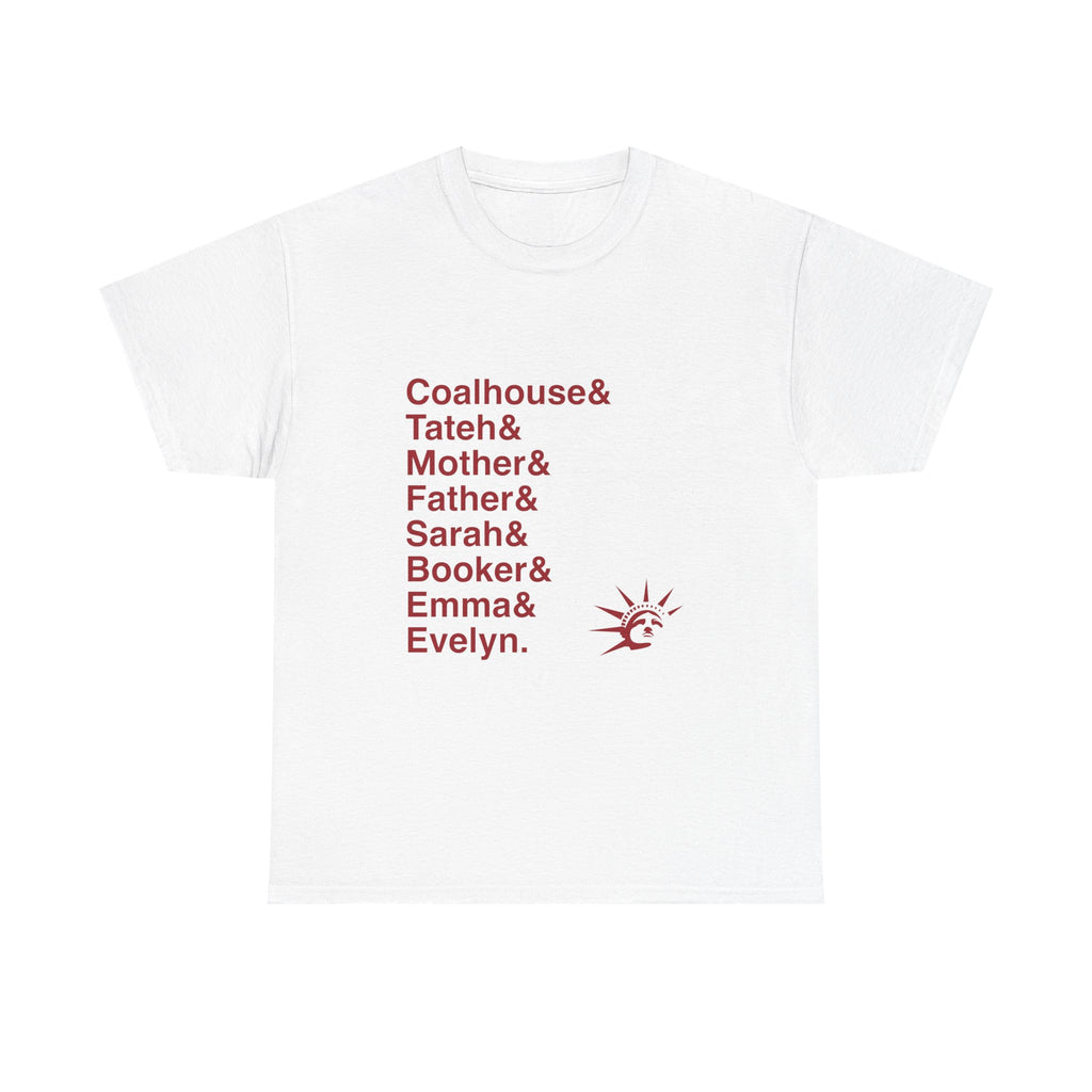Ragtime T-Shirt - Coalhouse Walker Jr, Sarah Names List Tee | Tony Winner Broadway Musical Gift, History Fan