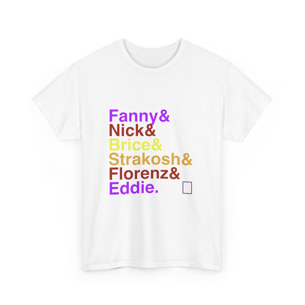 Funny Girl T-Shirt - Fanny Brice, Nick Arnstein Names List Tee | Don't Rain on My Parade Broadway Musical Gift