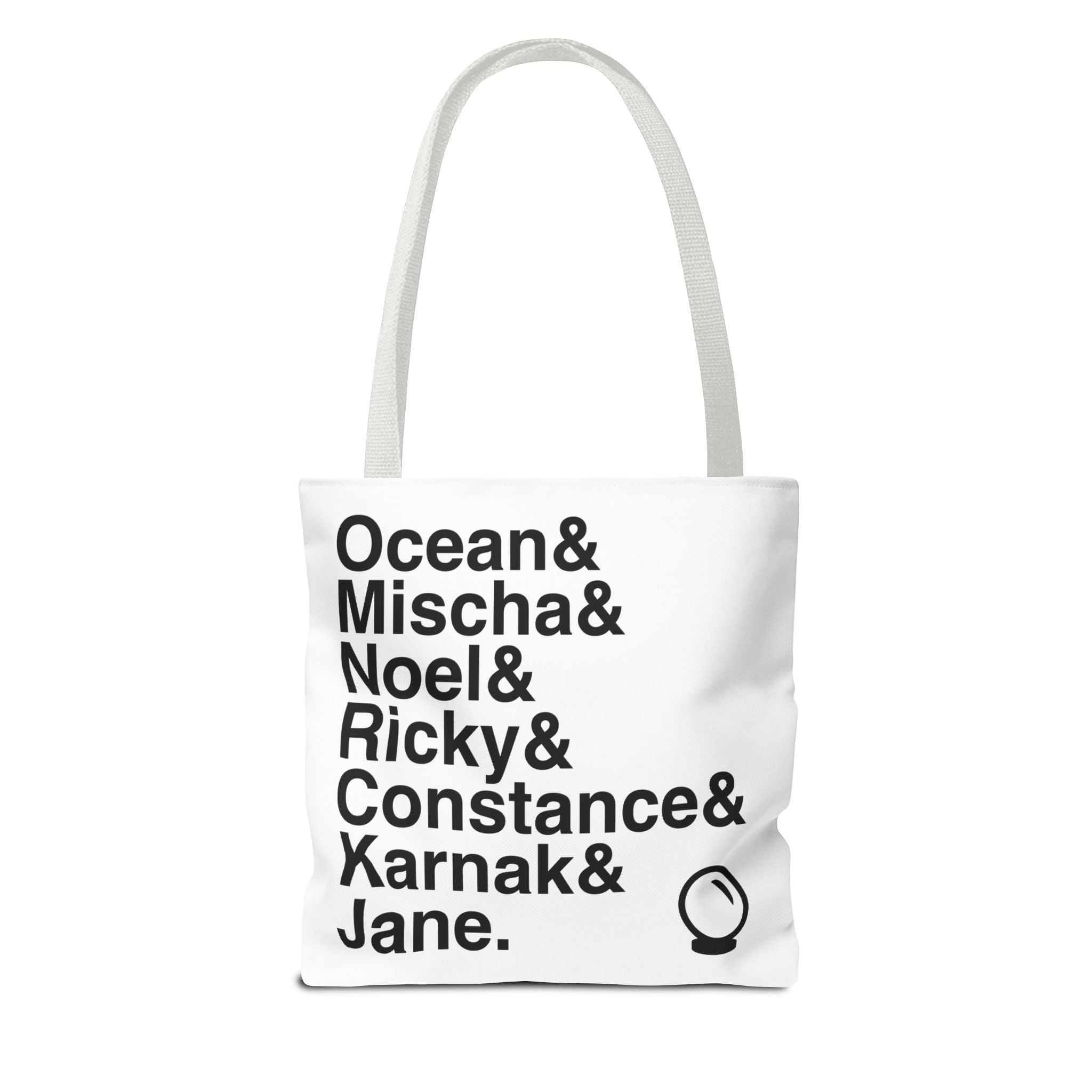 Ride the Cyclone Tote Bag - Ocean, Mischa Names List Bag | The Amazing Karnak Broadway Cult Hit Musical Gift