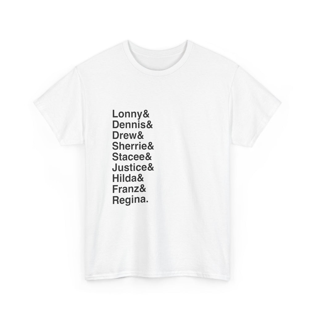 Rock of Ages T-Shirt - Drew, Sherrie Names List Tee | Don't Stop Believin' 80s Rock Musical Gift, Jukebox Fan