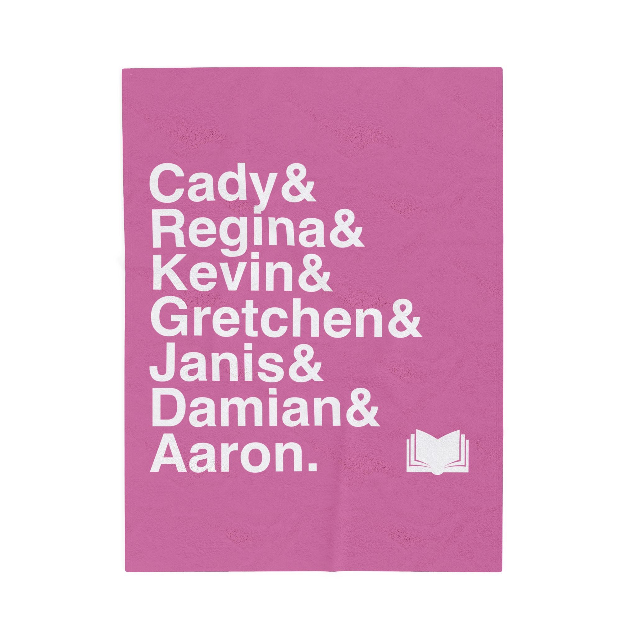 Mean Girls Blanket - Regina George, Plastics Names List Throw | Cozy Broadway Musical Gift, On Wednesdays Home Decor