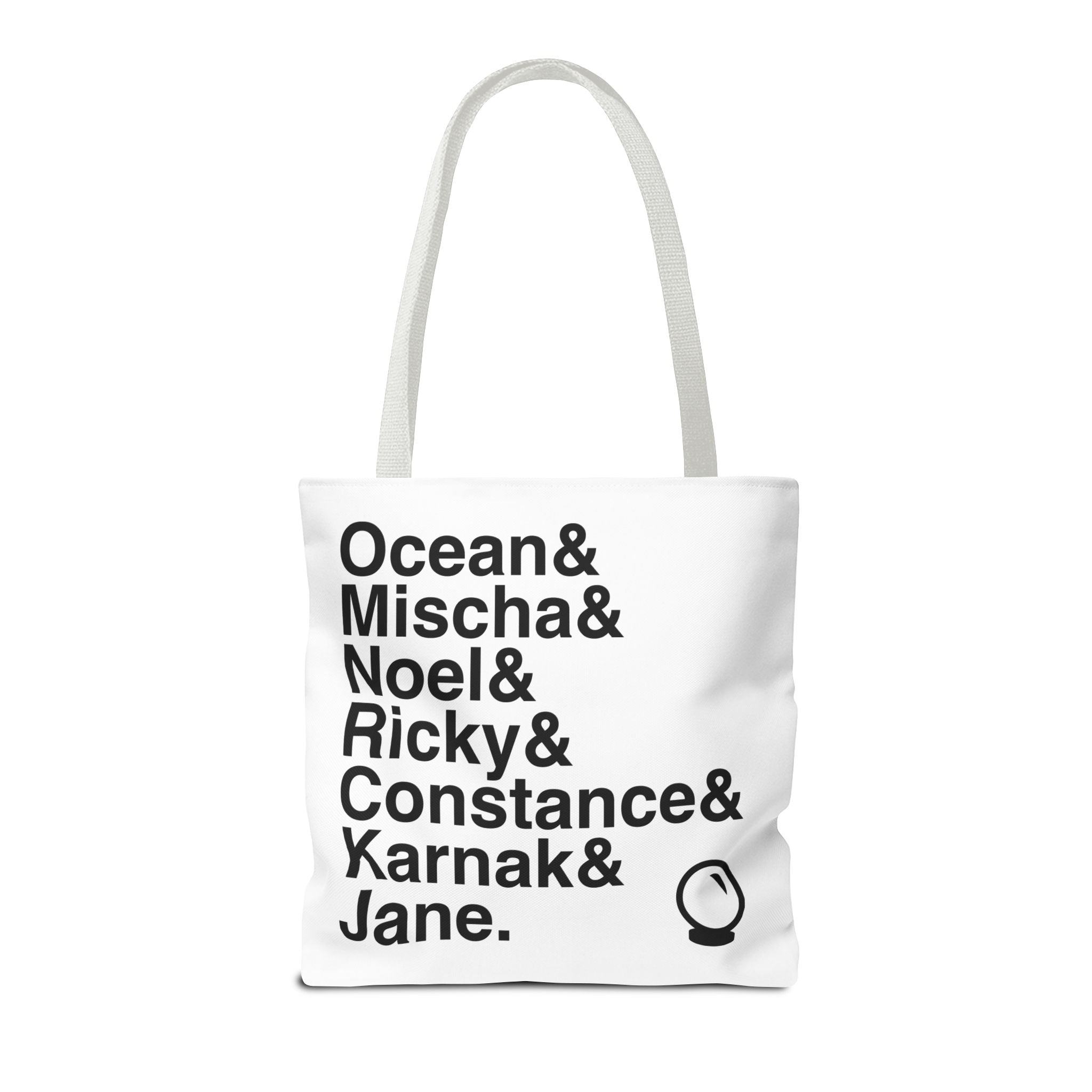Ride the Cyclone Tote Bag - Ocean, Mischa Names List Bag | The Amazing Karnak Broadway Cult Hit Musical Gift
