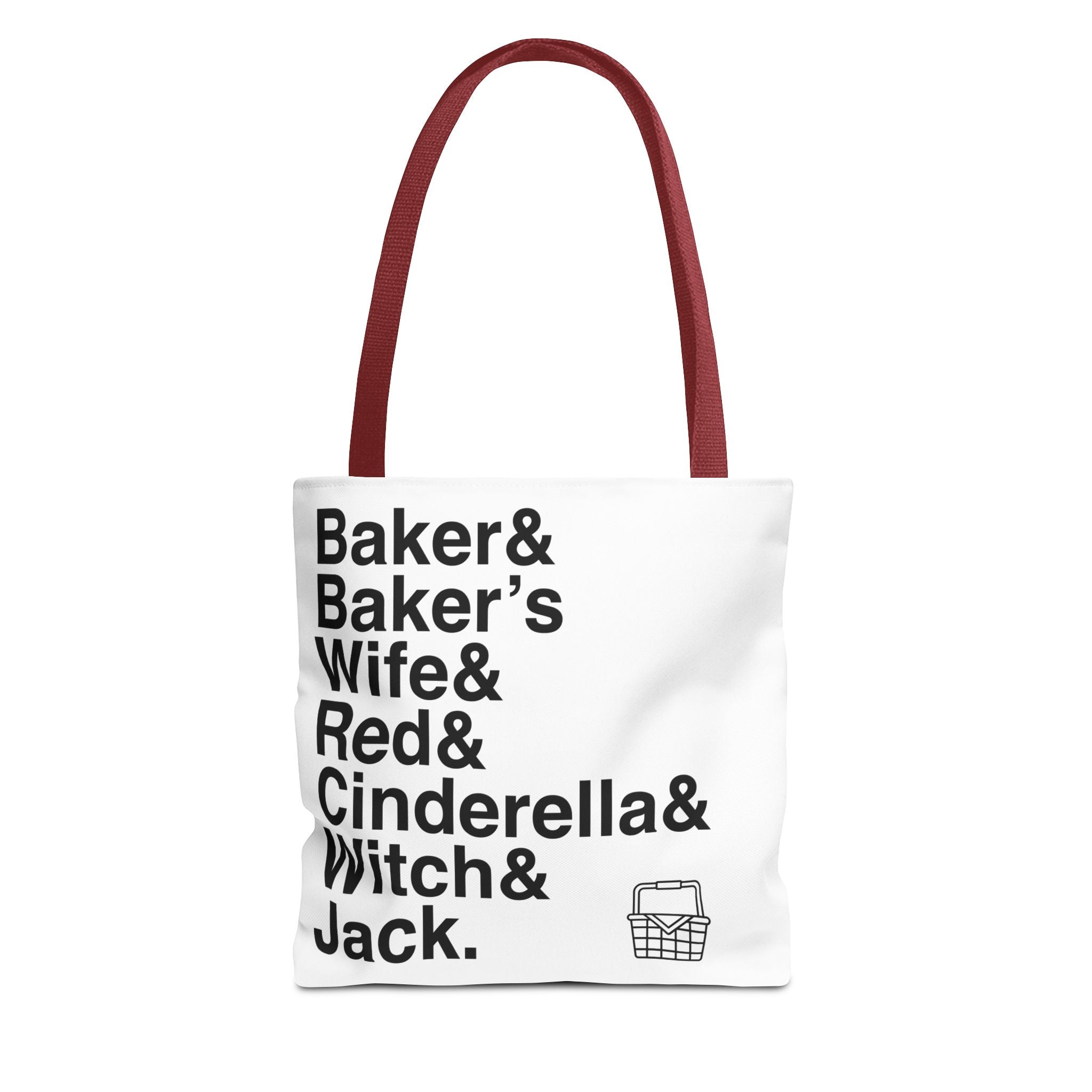 Into the Woods Tote Bag - Sondheim Musical Names List Bag | Baker, Witch, Giant Broadway Gift, Durable Canvas