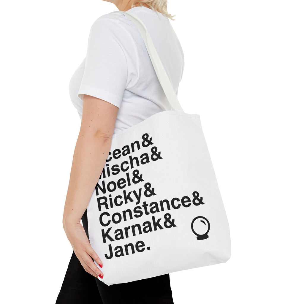 Ride the Cyclone Tote Bag - Ocean, Mischa Names List Bag | The Amazing Karnak Broadway Cult Hit Musical Gift
