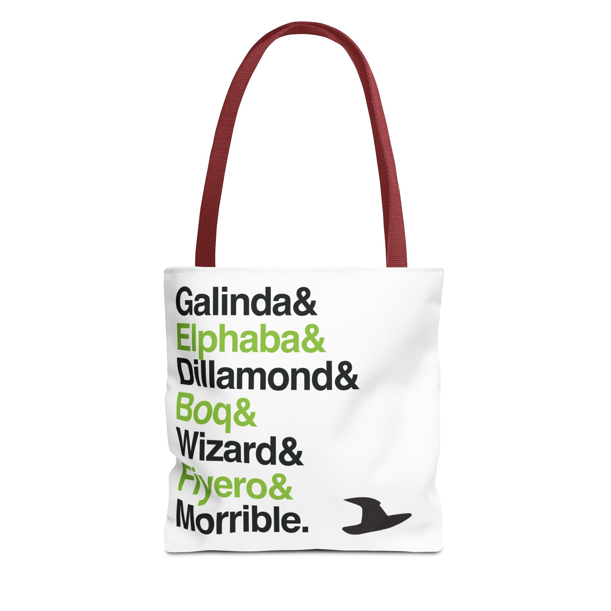 Wicked Tote Bag - Elphaba, Glinda Names List Bag | Defying Gravity Broadway Musical Gift, Durable Canvas