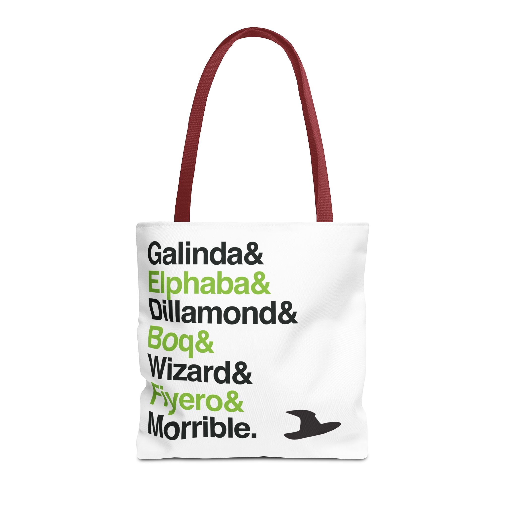 Wicked Tote Bag - Elphaba, Glinda Names List Bag | Defying Gravity Broadway Musical Gift, Durable Canvas