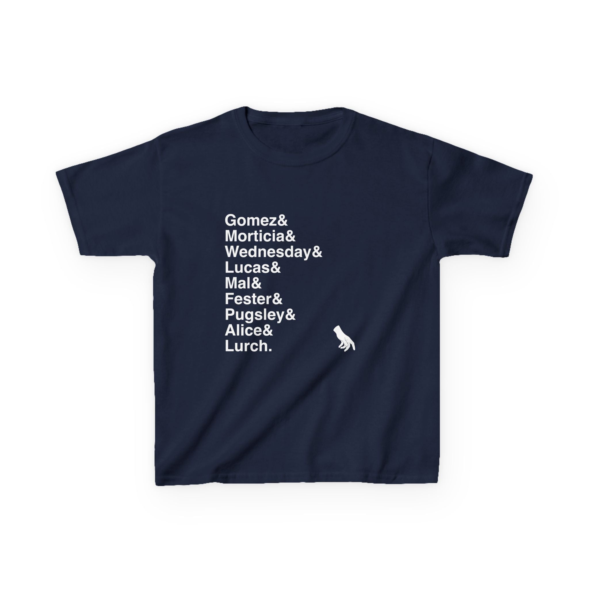 KIDS The Addams Family Musical T-Shirt - Names List Tee | Broadway Gift, Wednesday, Morticia, Gomez, Theatre Fan Apparel