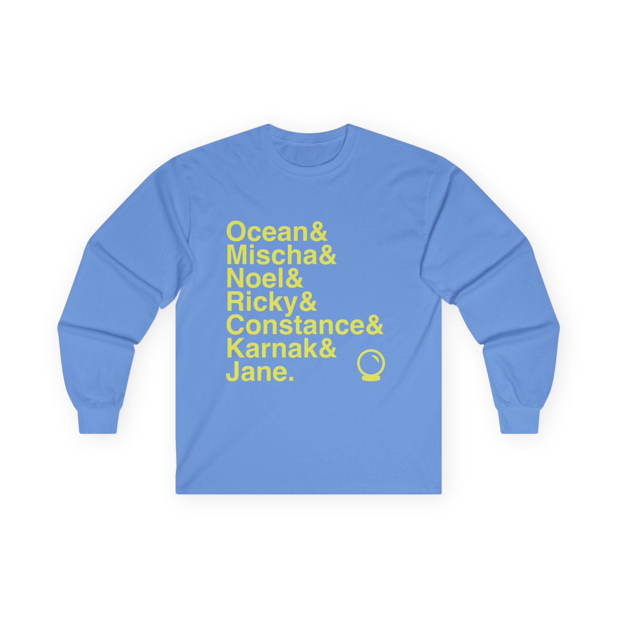 Ride the Cyclone Long Sleeve T-Shirt - Ocean, Mischa, Karnak Names List Apparel | Cult Hit Musical Gift (Cotton)