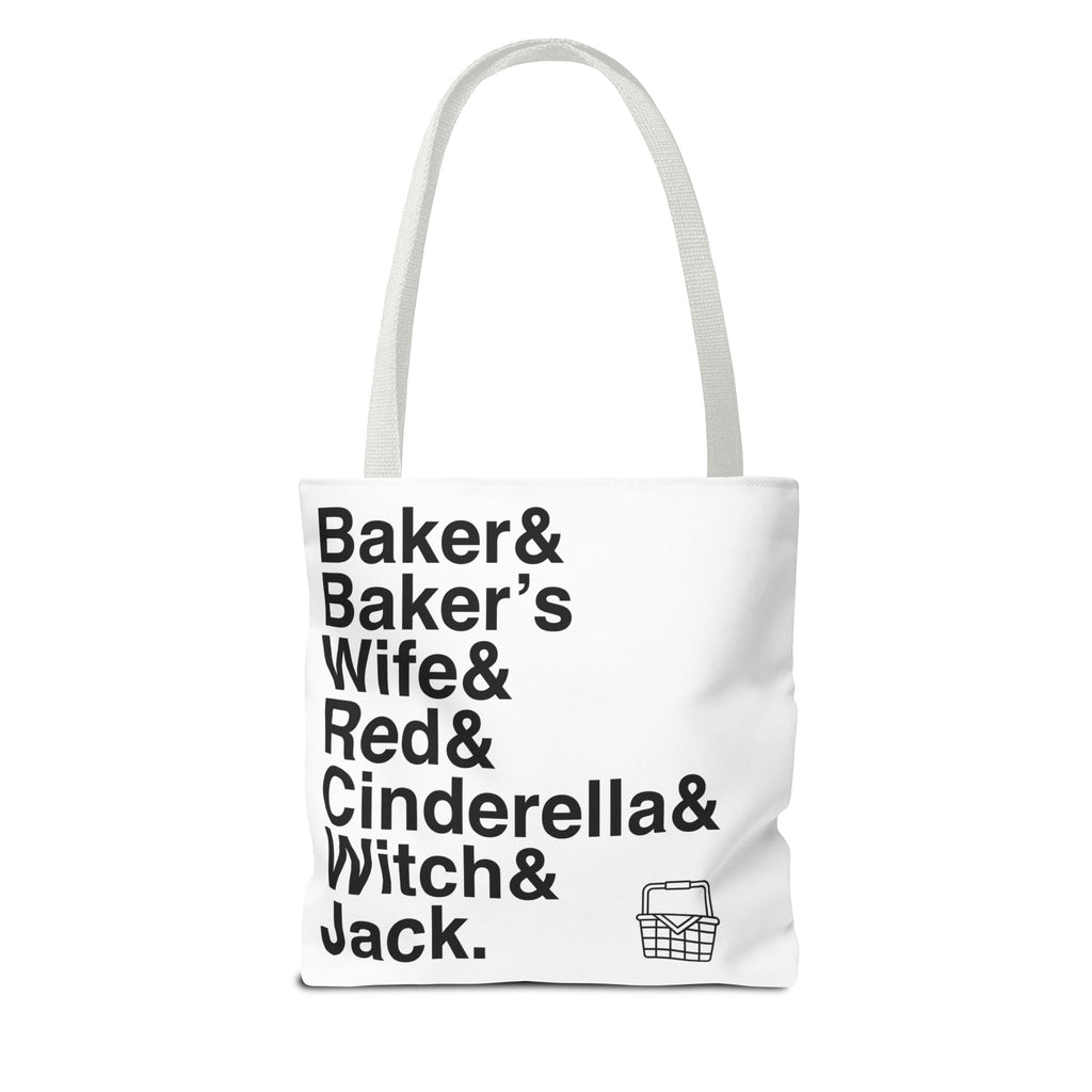 Into the Woods Tote Bag - Sondheim Musical Names List Bag | Baker, Witch, Giant Broadway Gift, Durable Canvas