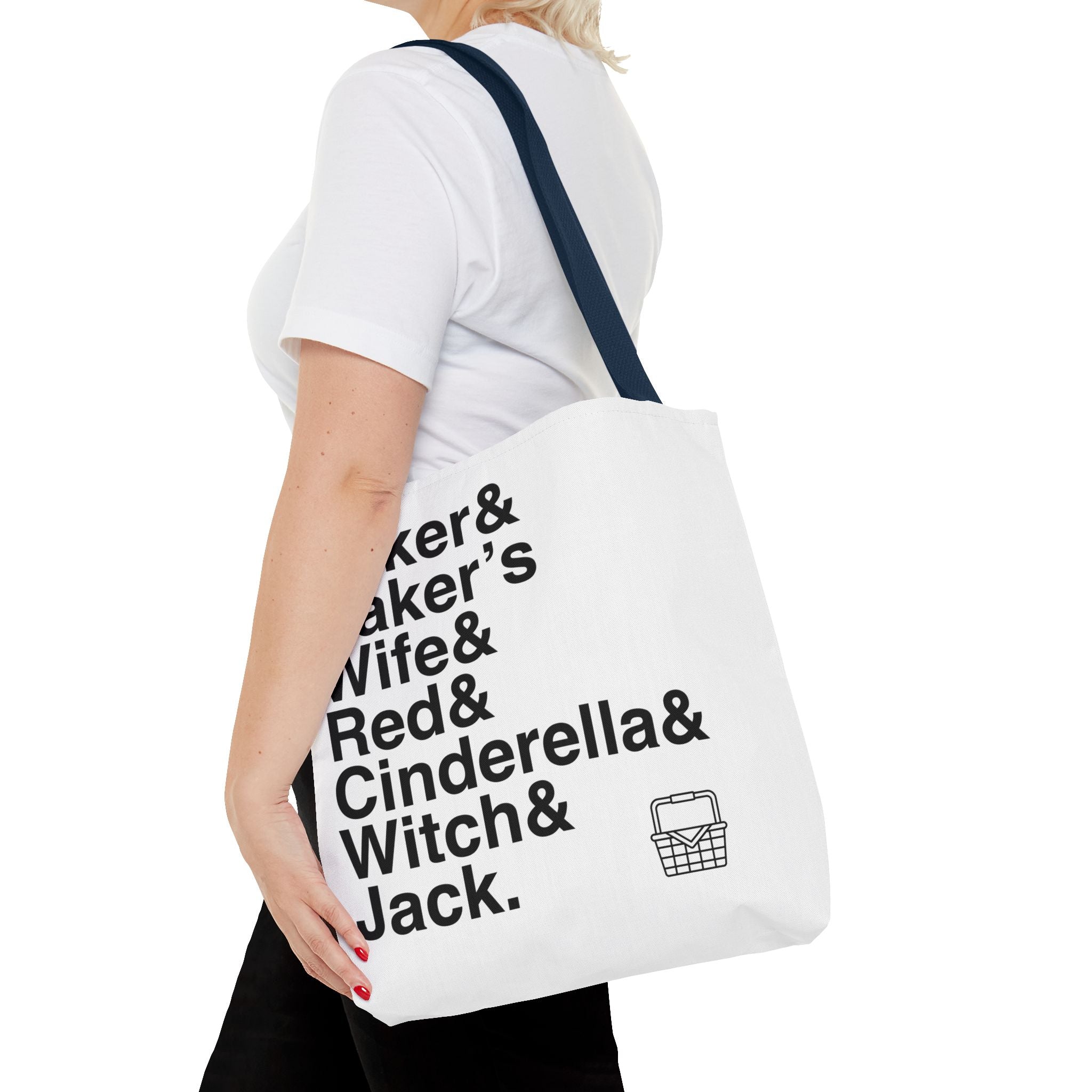Into the Woods Tote Bag - Sondheim Musical Names List Bag | Baker, Witch, Giant Broadway Gift, Durable Canvas