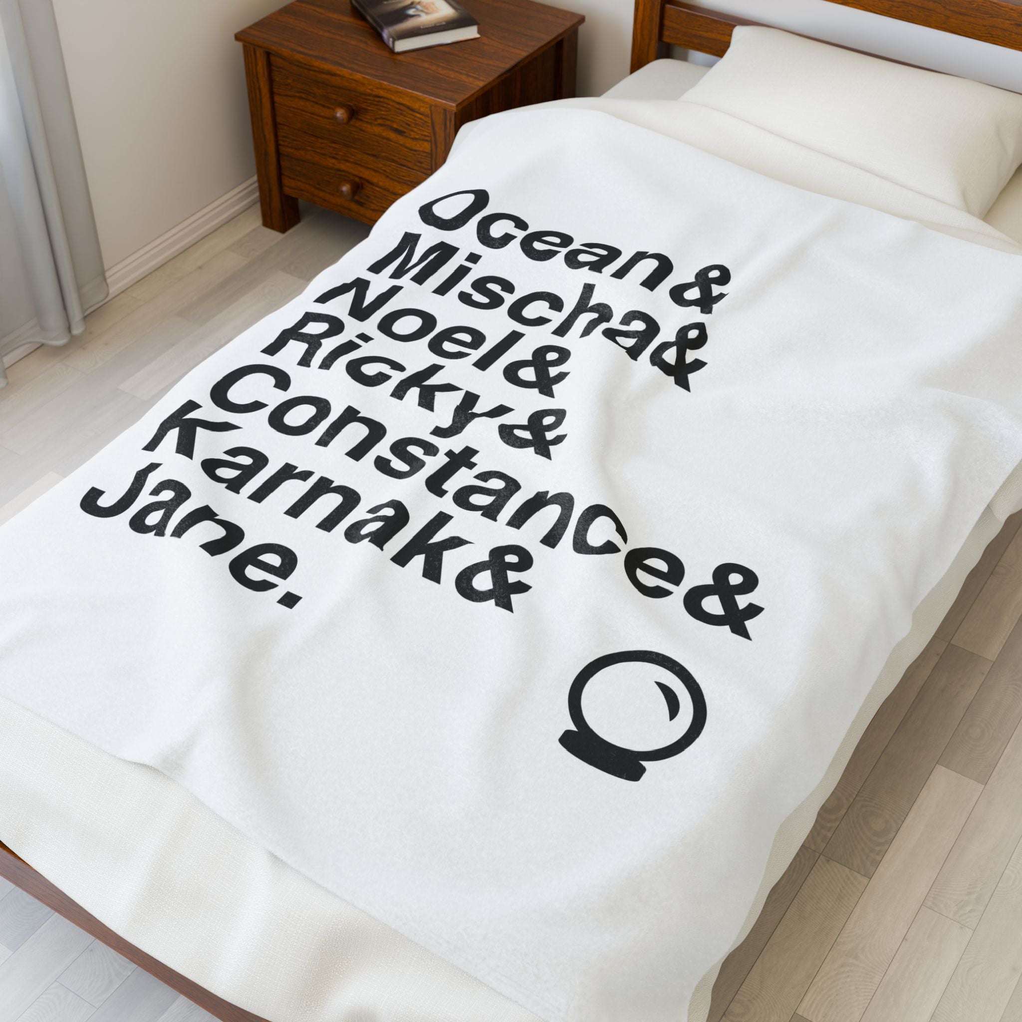 Ride the Cyclone Blanket - Ocean, Mischa Names List Throw | Cozy Broadway Musical Gift, Cult Hit Home Decor